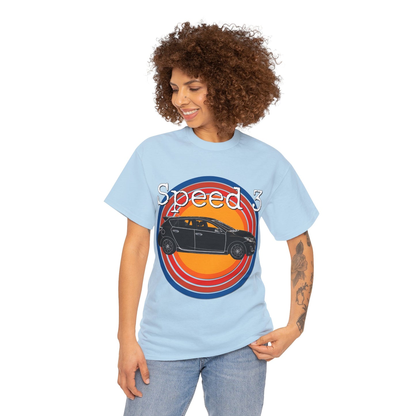 Speed 3 Hot Hatch Turbo Charged Car Subie Heavy Cotton Tee