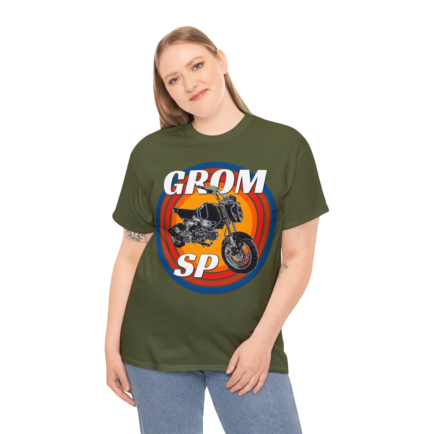 Grom SP Motorcycle Minibike Motocross Motor Bike Heavy Cotton Tee