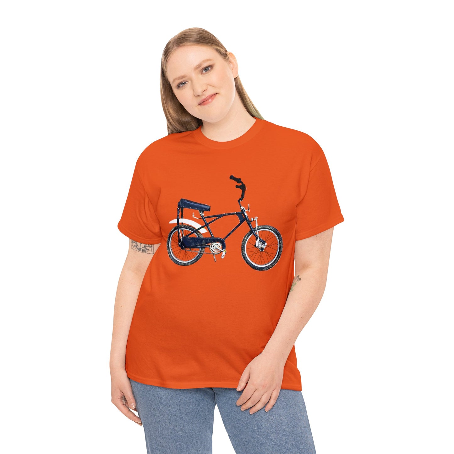 Vintage 1970s BMX Bicycle, Thunder Road Bike, Retro Dirt Bike Heavy Cotton Tee