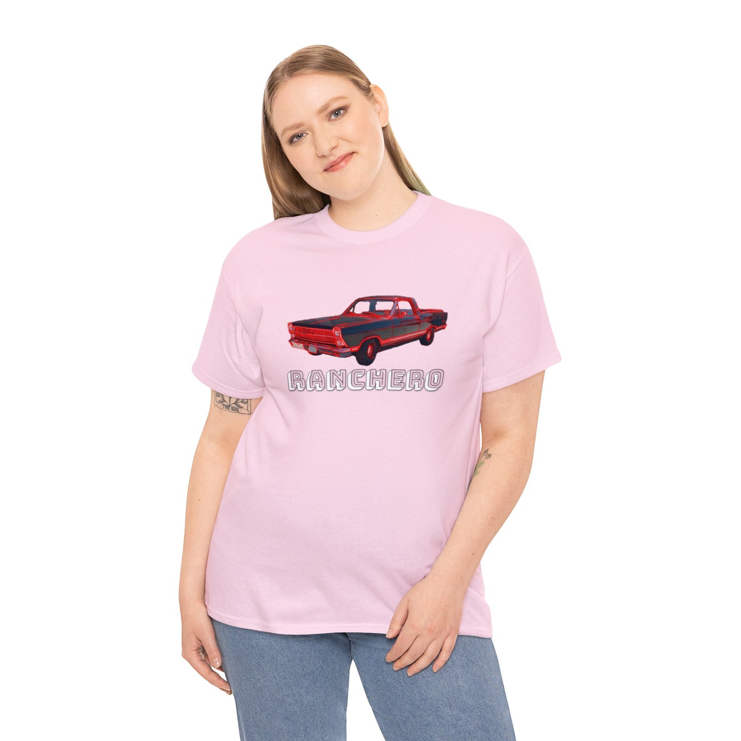 Vintage Ranchero Pick Up Car, Retro Vintage Pick Up Truck Heavy Cotton Tee