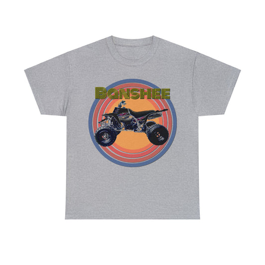 Banshee Quad, ATV, ATC, Vintage, Retro, All Terrain Vehicle Heavy Cotton Tee