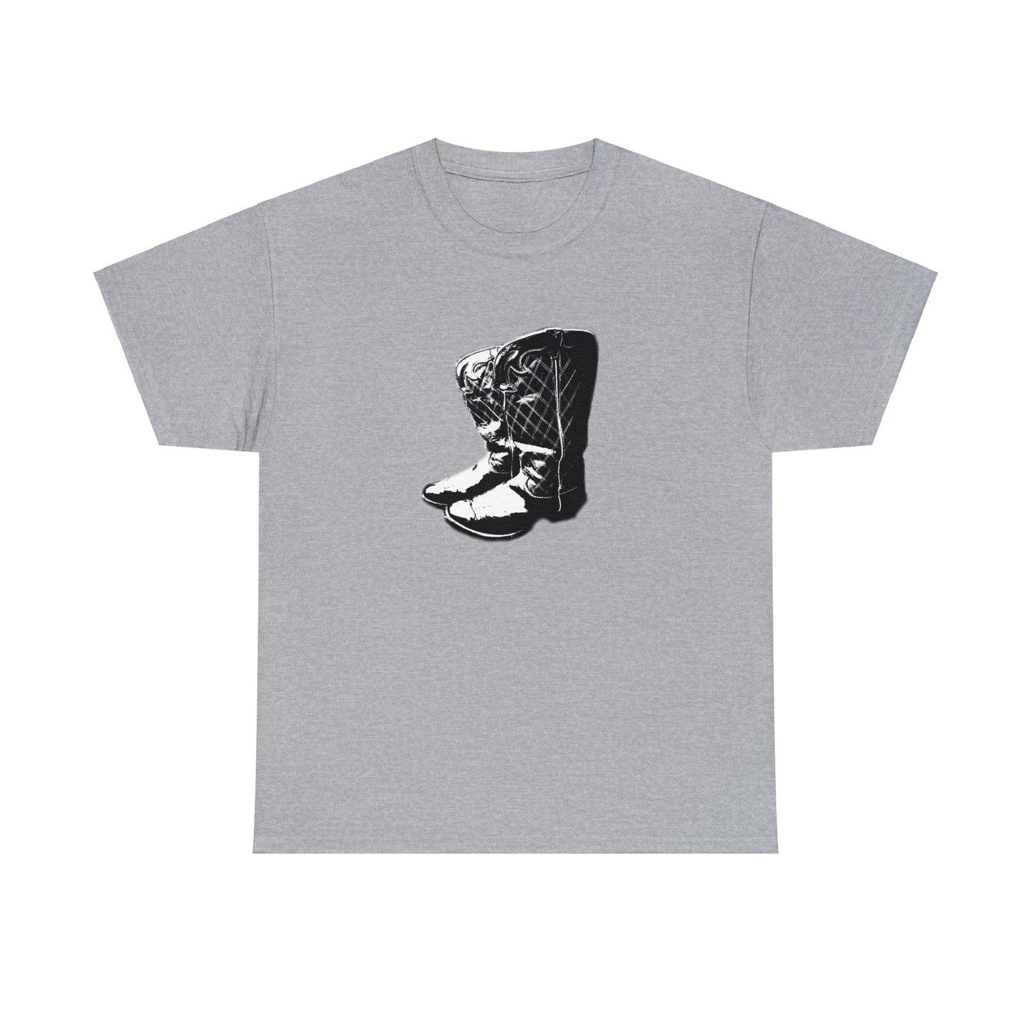 Vintage Cowboy Boots, Western Cowgirl Boots Heavy Cotton Tee