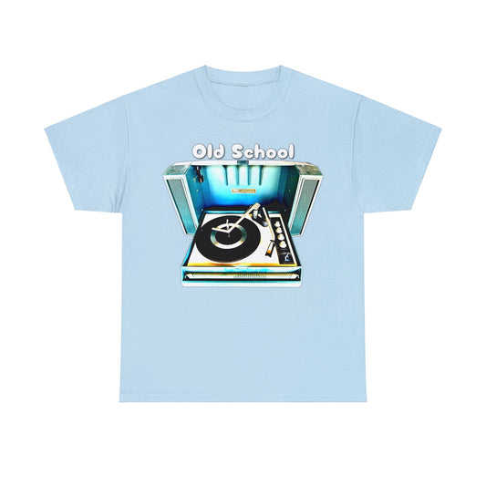 Vintage Record Player, Old School Stereo, Wildcat Portable Record Player Heavy Cotton Tee