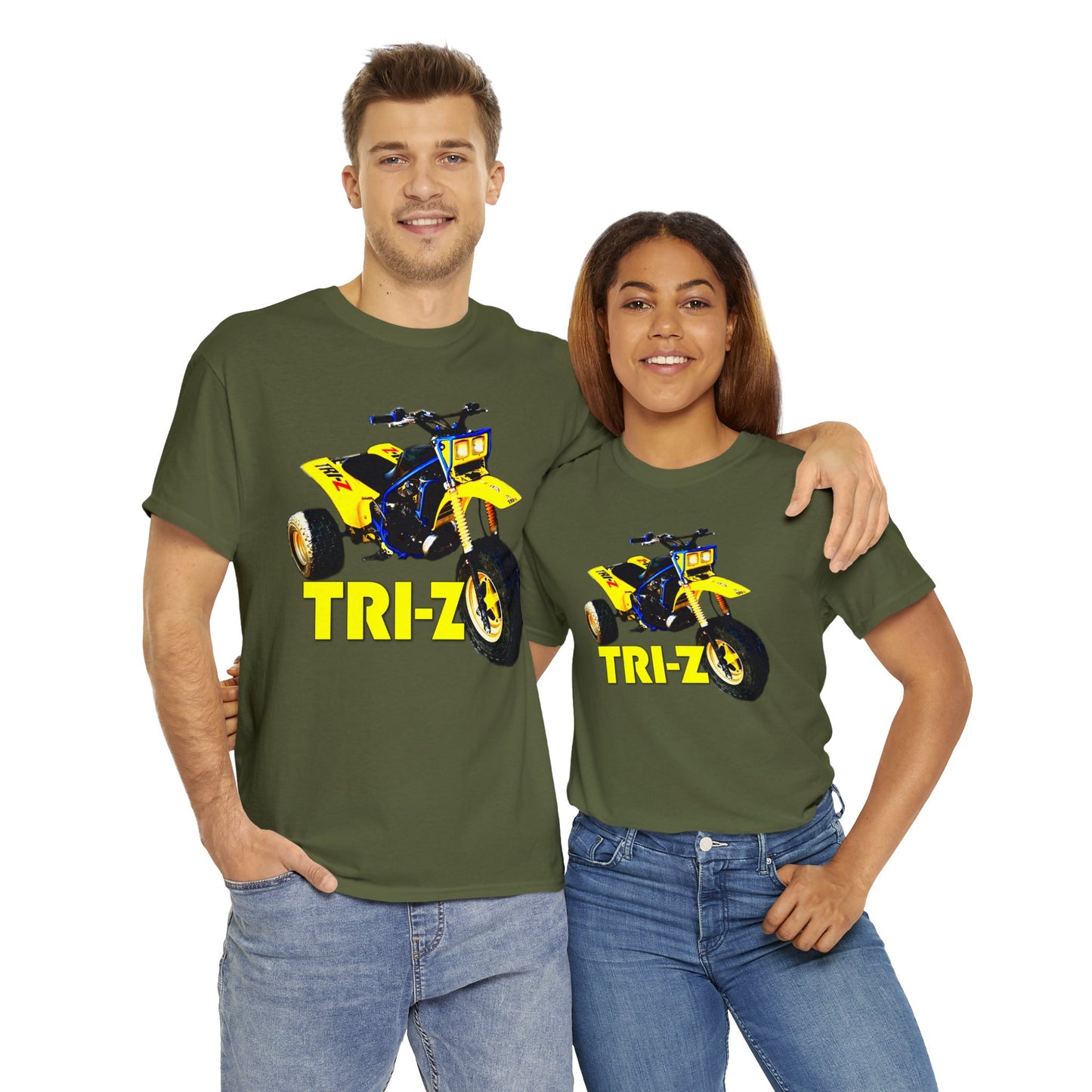 Tri Z Vintage Three Wheeler 3 Wheeler ATC ATV Heavy Cotton Tee