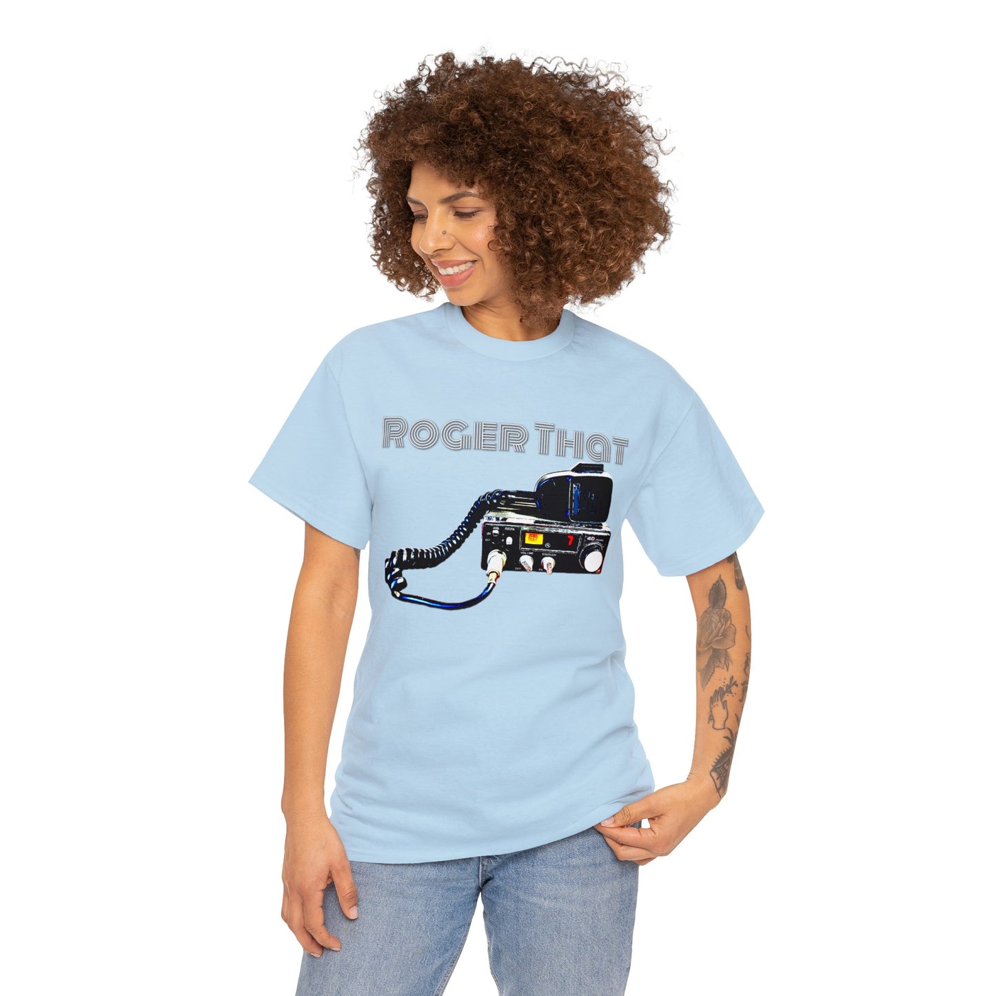 CB Radio, Roger That, Breaker 1-9, Citizens Band Radio Heavy Cotton Tee