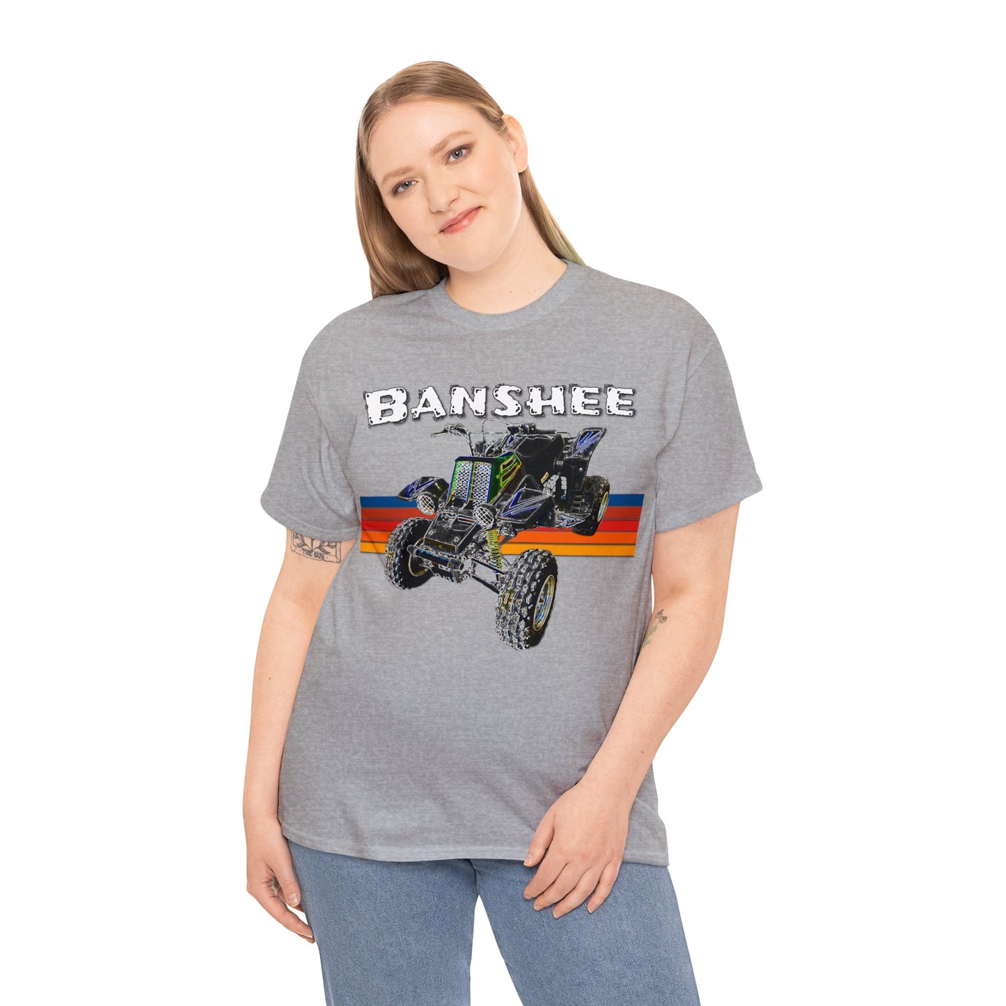 Banshee Quad ATV, Banshee Four Wheeler, Quad Bike Heavy Cotton Tee