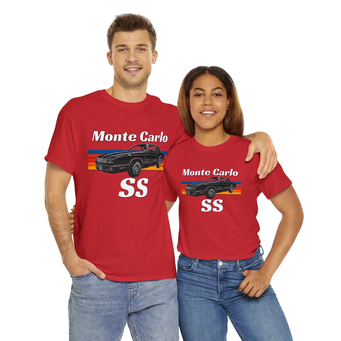 Monte Carlo SS Muscle Car, Vintage American Muscle Car Heavy Cotton Tee