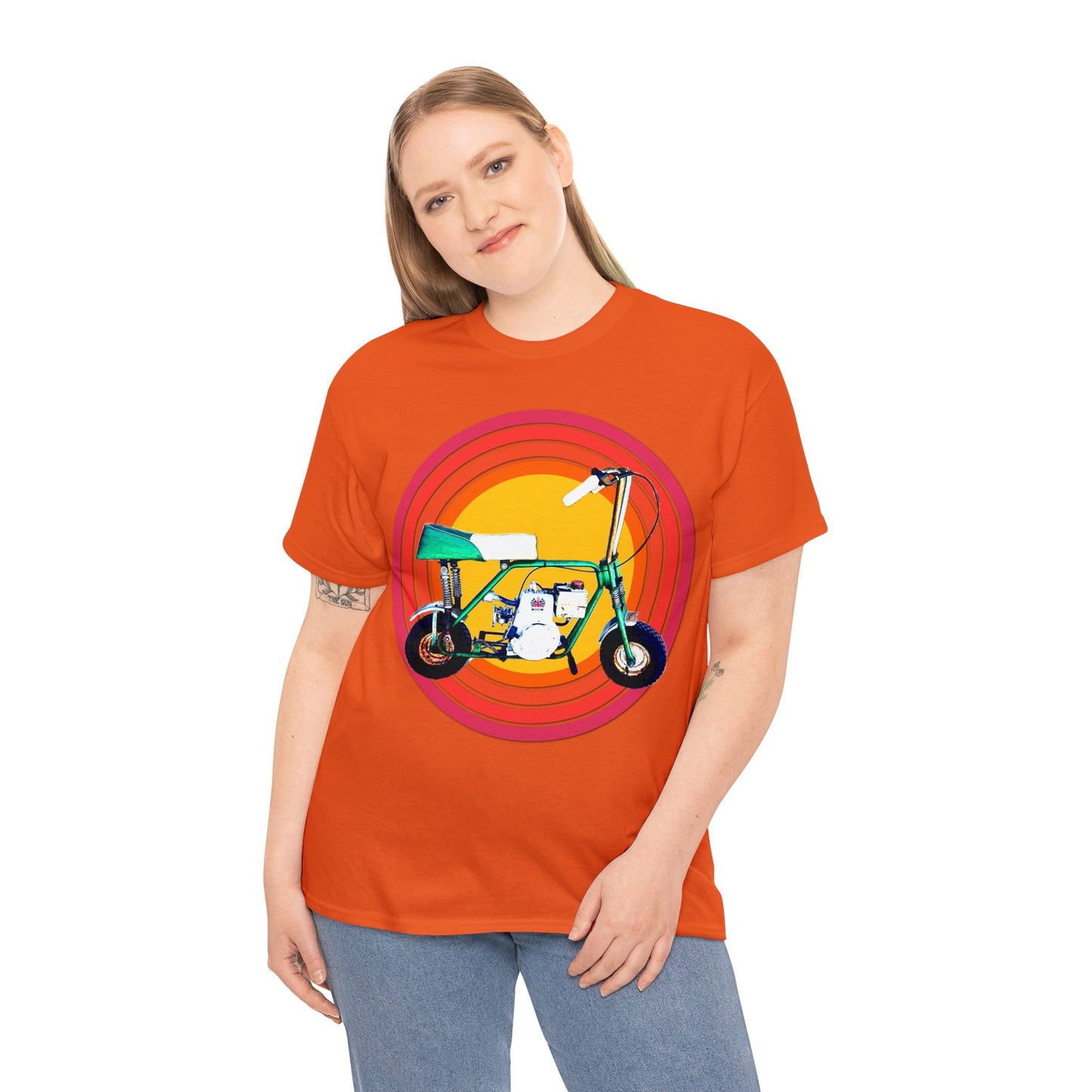 Mini Bike, Scooter, Vintage, Retro, Motorcycle, Moped, 1960's, Sears Heavy Cotton Tee