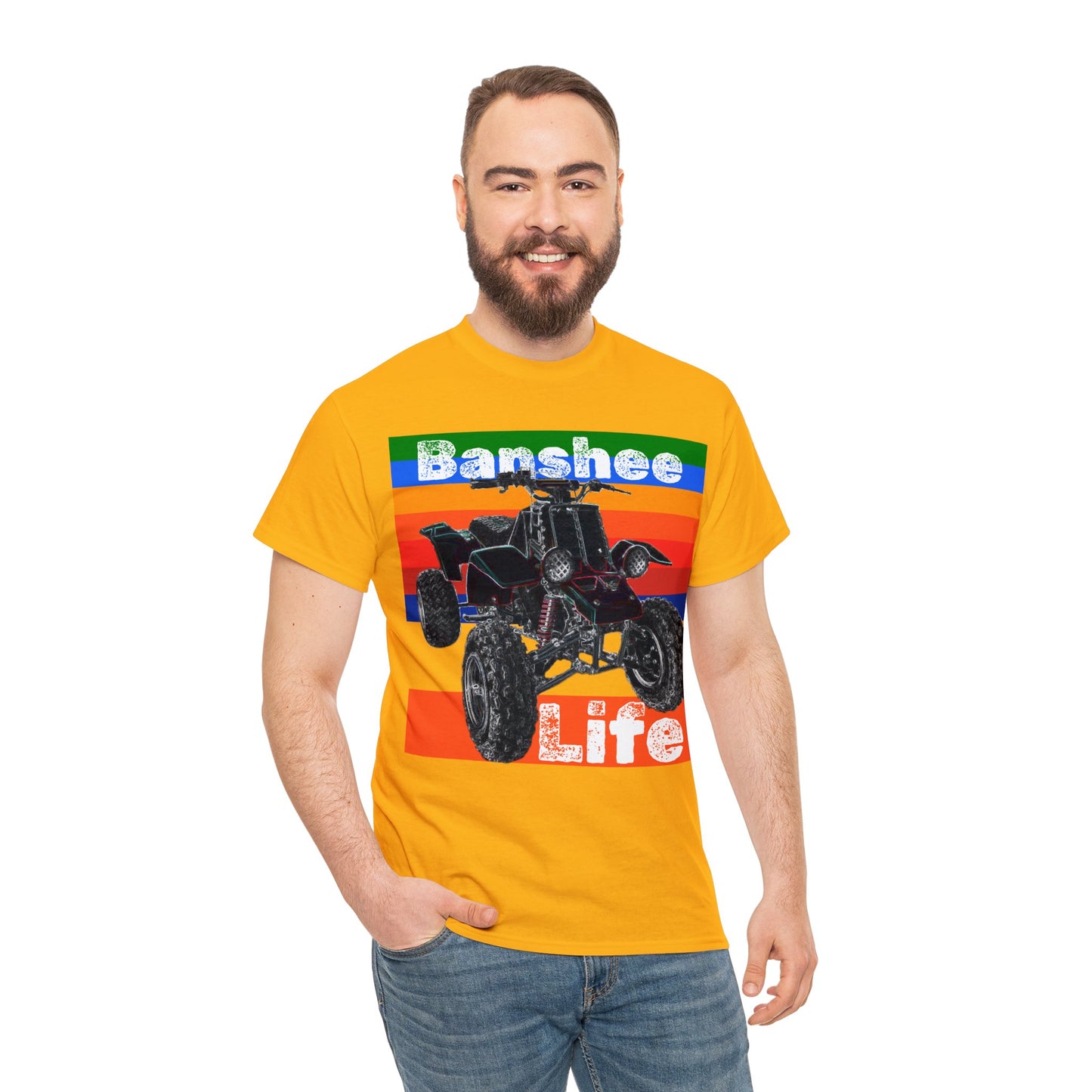 Banshee Quad ATV, Banshee Four Wheeler, Quad Bike Heavy Cotton Tee