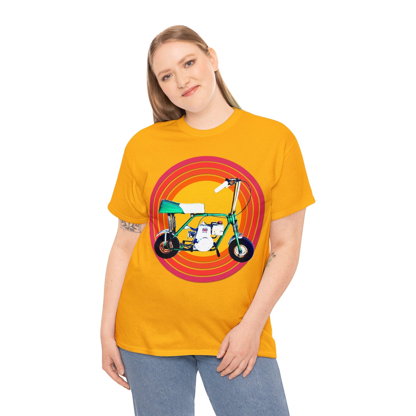 Mini Bike, Scooter, Vintage, Retro, Motorcycle, Moped, 1960's, Sears Heavy Cotton Tee