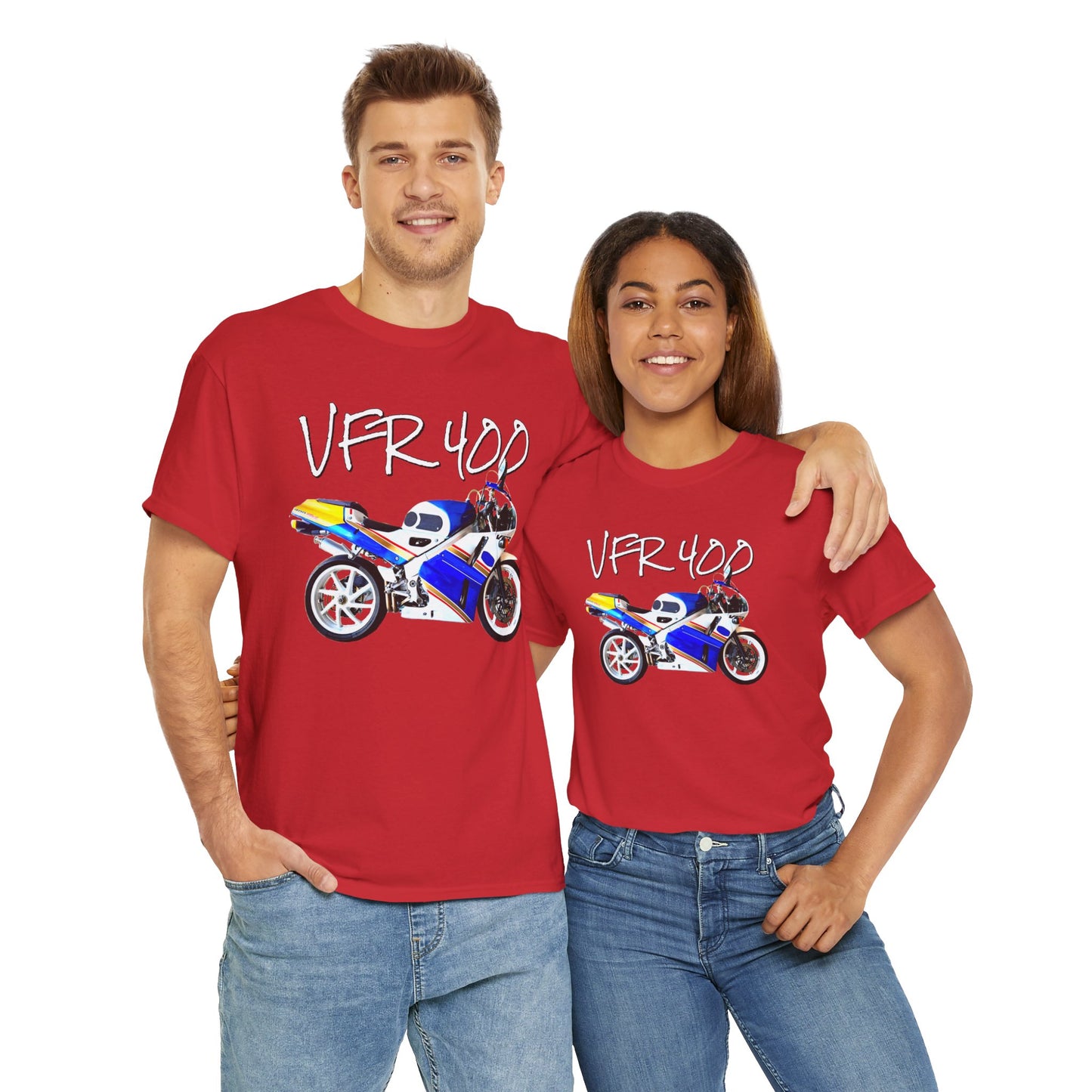 VFR 400 Motorcycle, Street Bike, Street Motorcycle, Sport Bike Heavy Cotton Tee