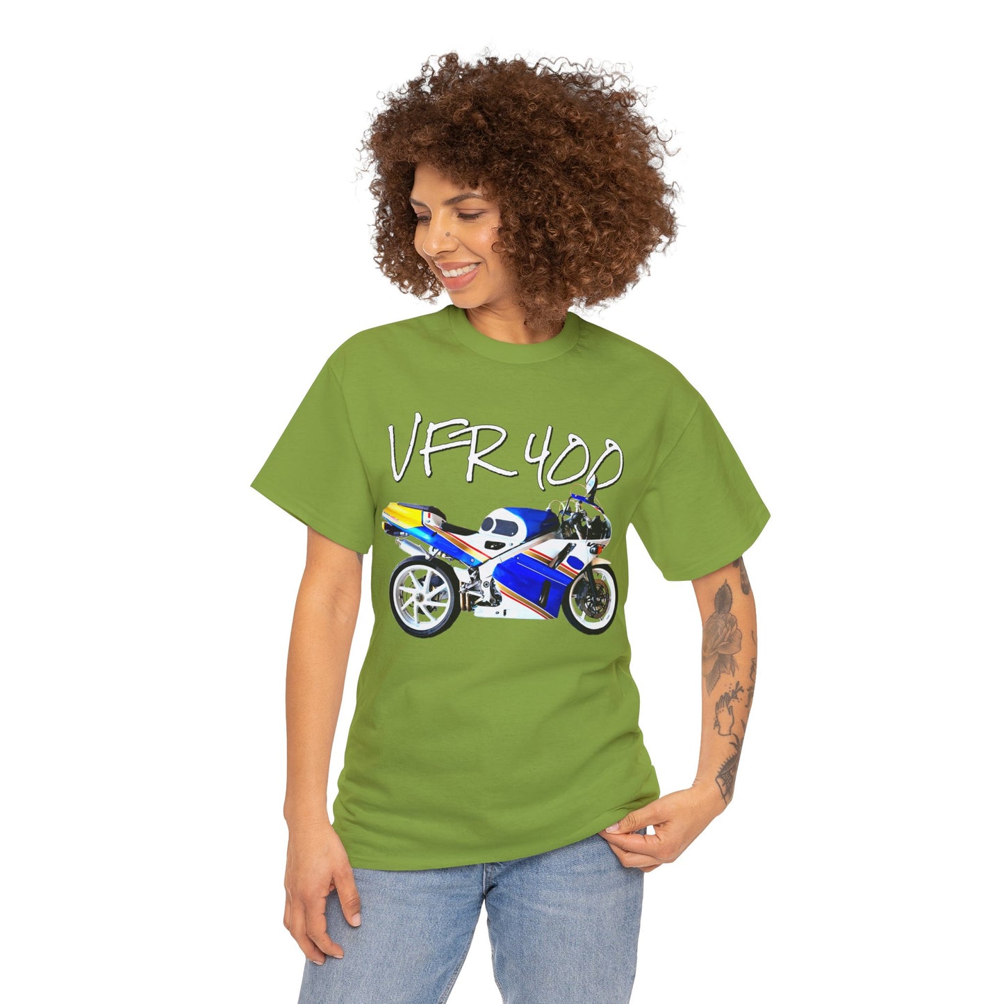 VFR 400 Motorcycle, Street Bike, Street Motorcycle, Sport Bike Heavy Cotton Tee