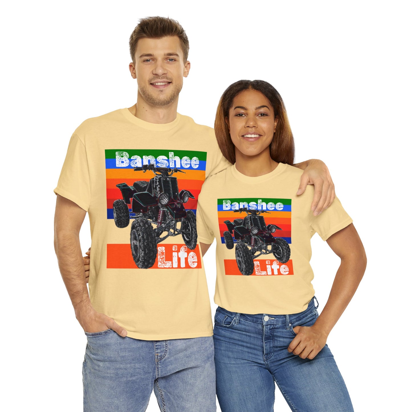 Banshee Quad ATV, Banshee Four Wheeler, Quad Bike Heavy Cotton Tee