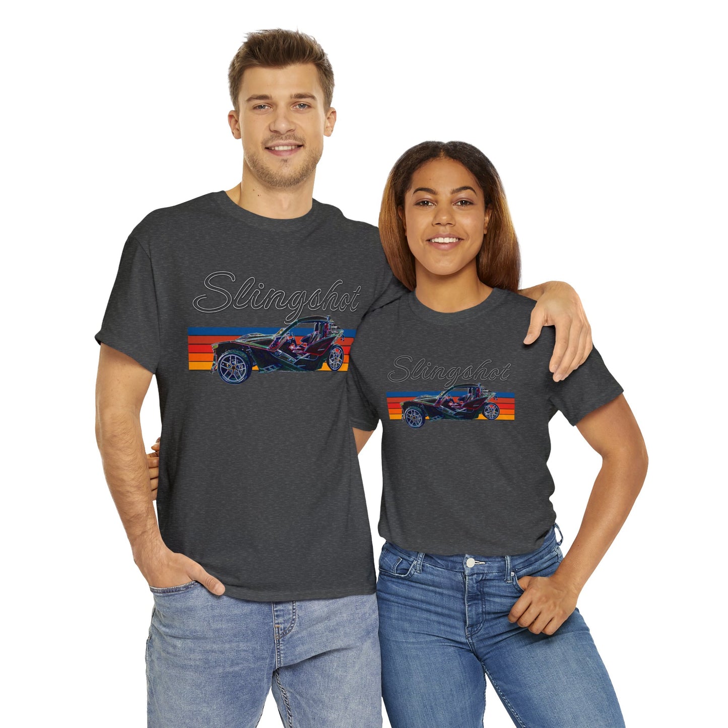 Sling Shot Three Wheel Car, Slingshot Convertible Heavy Cotton Tee