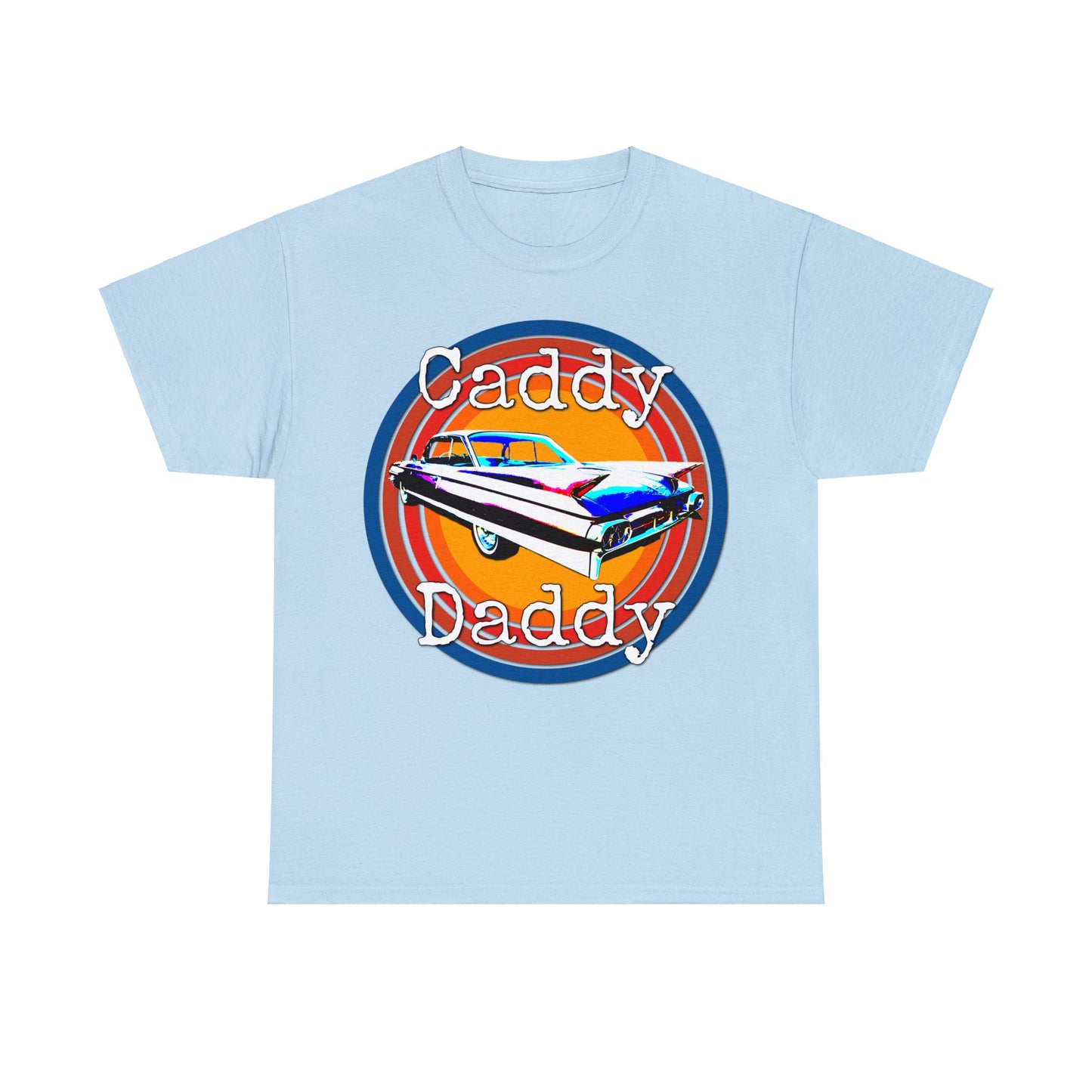 Cadillac, Vintage Car, Caddy Daddy, Retro DeVille Heavy Cotton Tee