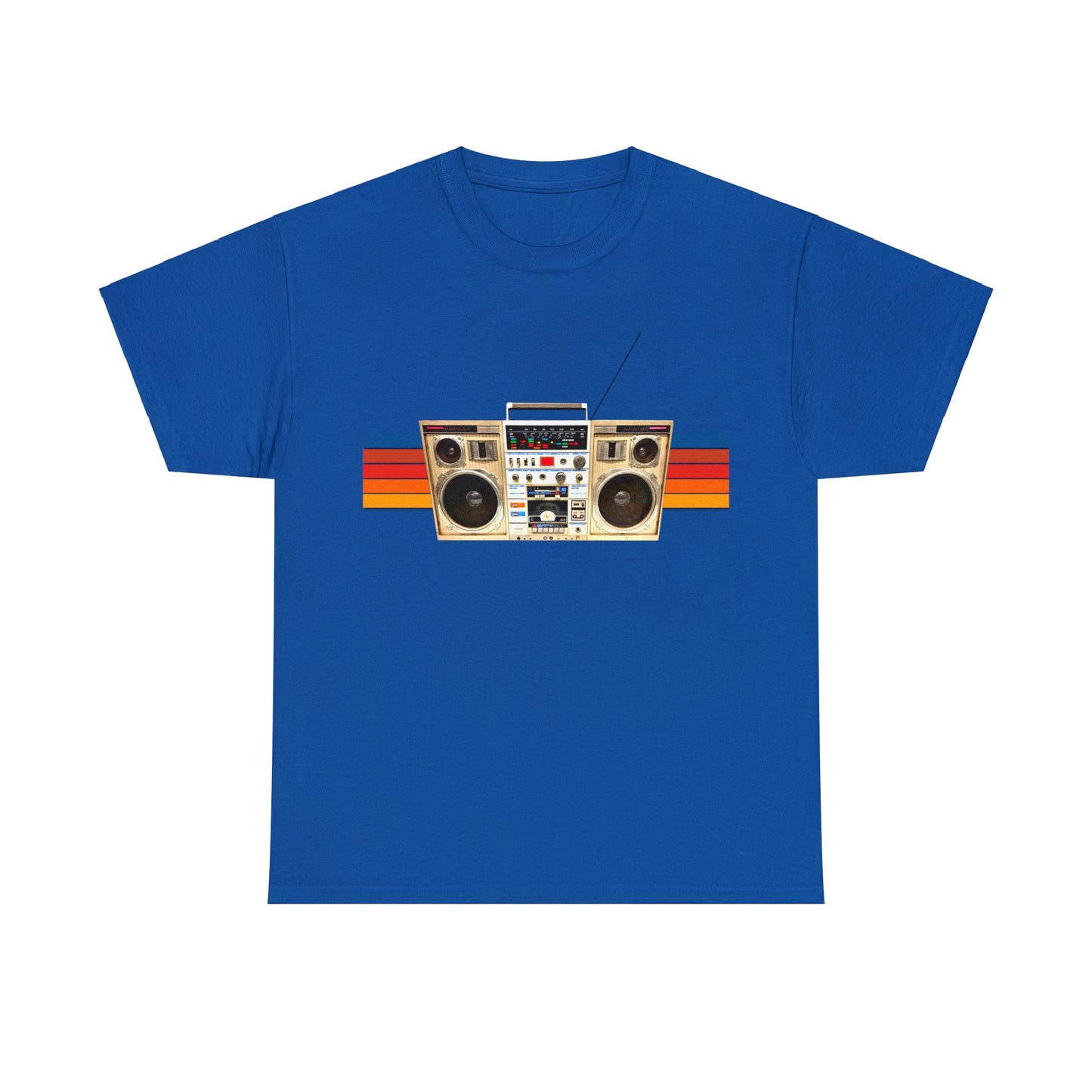 Jam Box, Ghetto Blaster, Boombox, Vintage Radio, Retro Cassette Player Heavy Cotton Tee