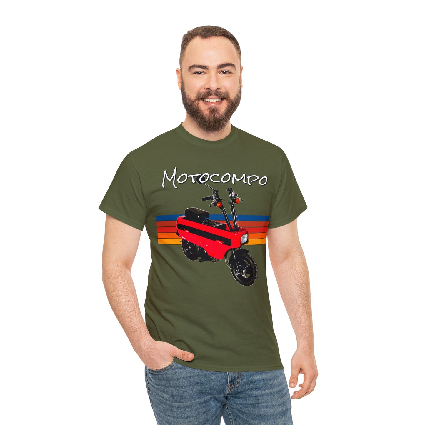 Motocompo Scooter Mini Bike Motorcycle Moped Heavy Cotton Tee