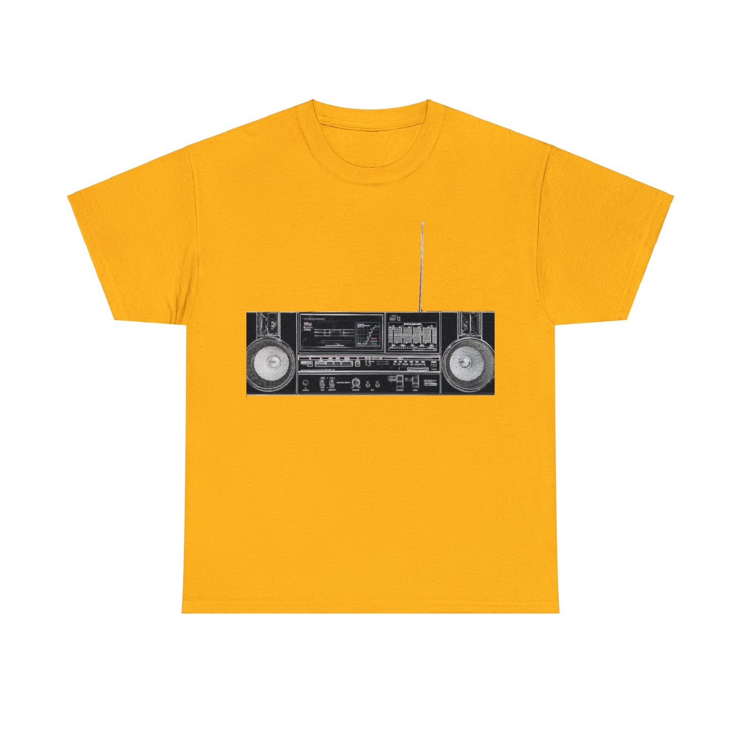 Ghetto Blaster, Jam Box, Boom Box, Vintage Stereo, Audiophile Heavy Cotton Tee