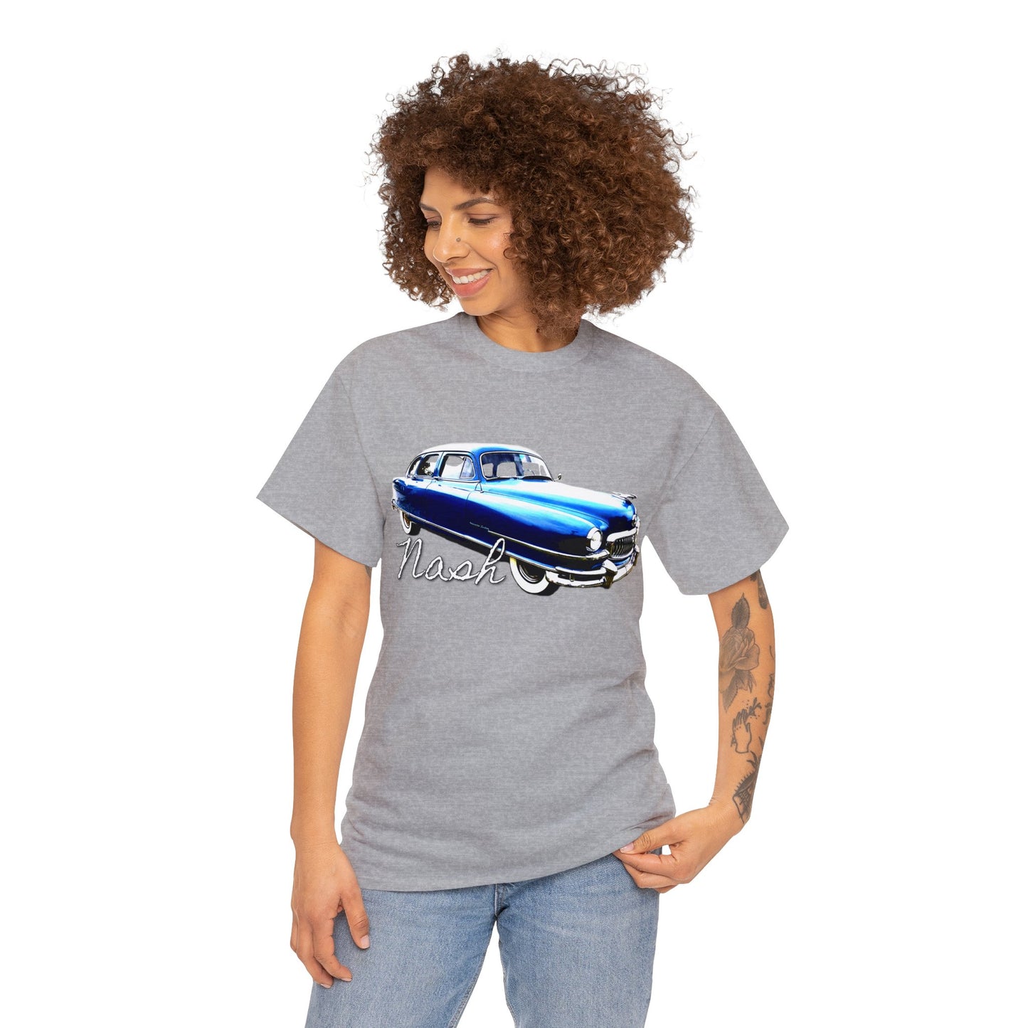 Nash Car, Vintage Car, Retro American Car, Mercury Heavy Cotton Tee