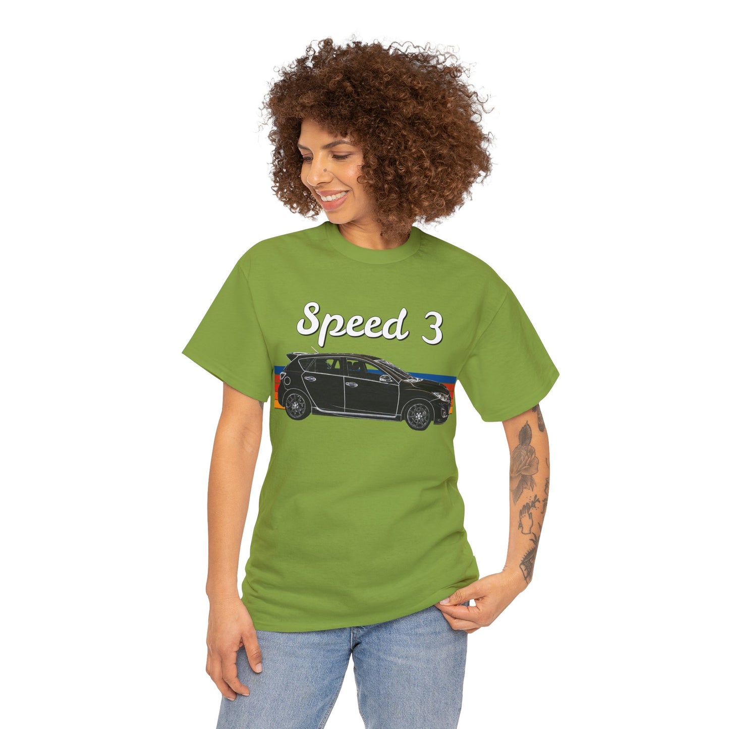 Speed 3 Hot Hatch Turbo Charged Car Subie Heavy Cotton Tee