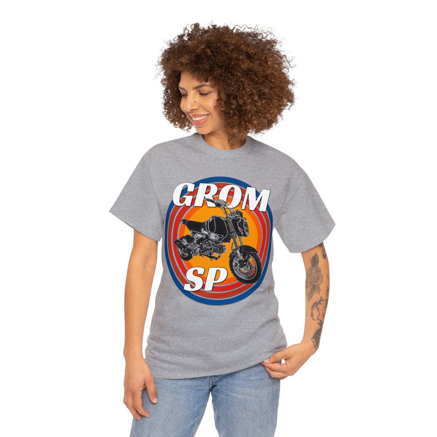 Grom SP Motorcycle Minibike Motocross Motor Bike Heavy Cotton Tee