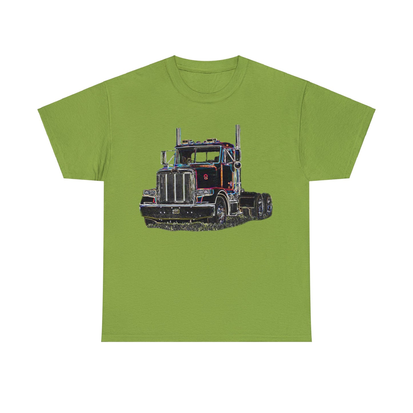 Pete Truck, Bobtail Truck, Trucker Gift, 18 Wheeler Heavy Cotton Tee