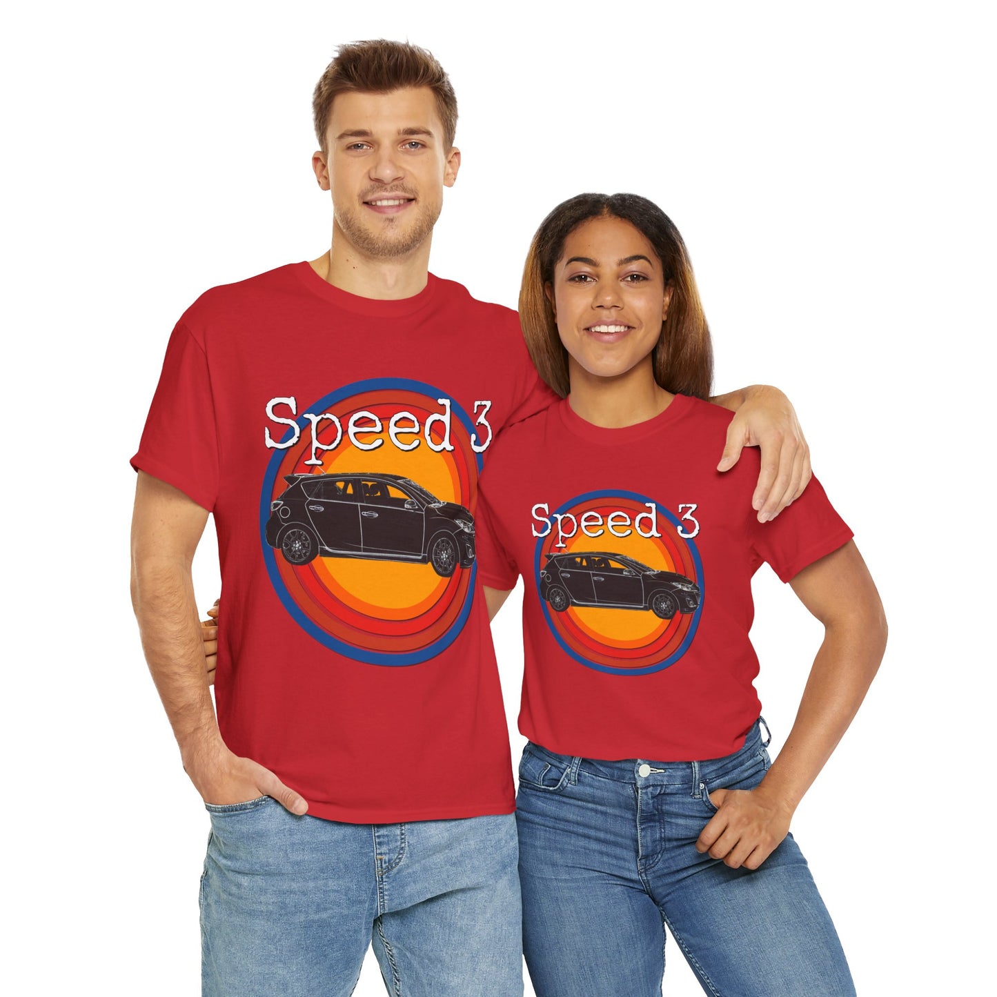 Speed 3 Hot Hatch Turbo Charged Car Subie Heavy Cotton Tee