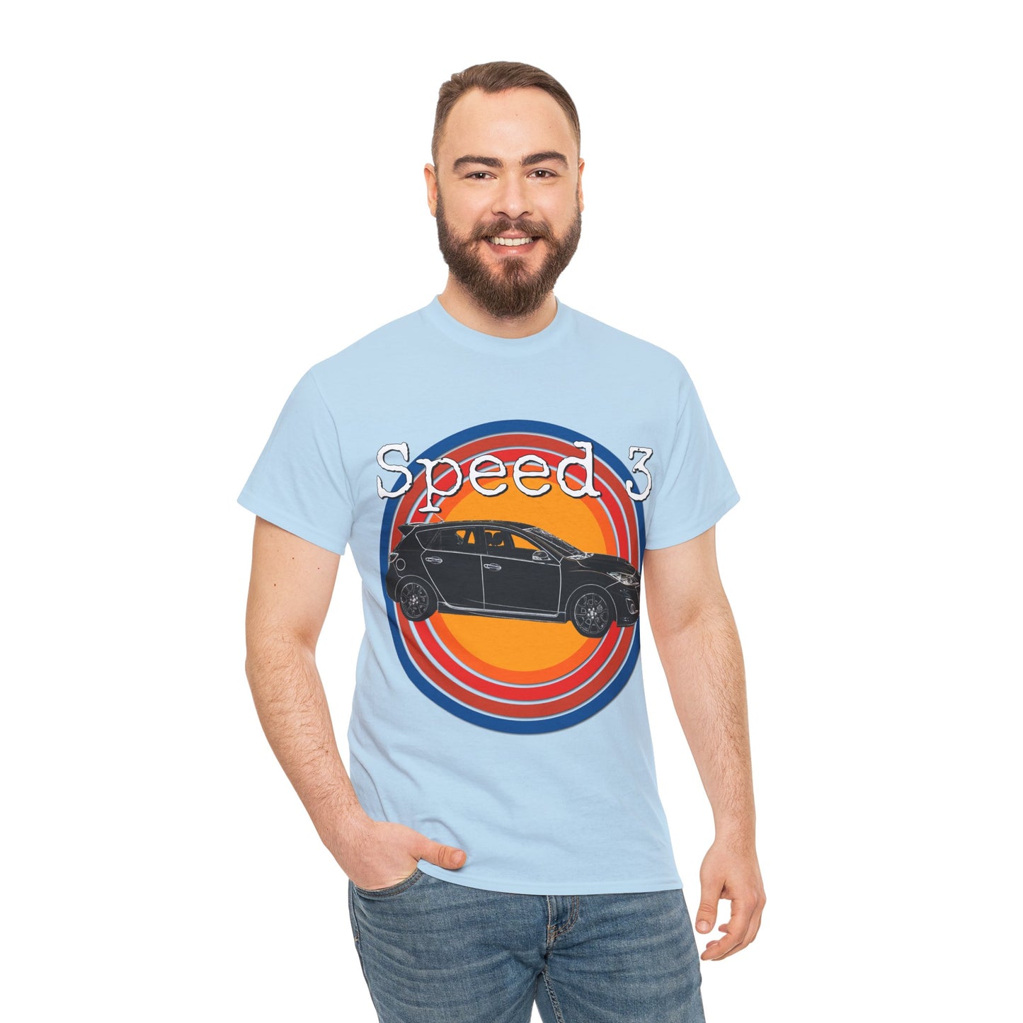 Speed 3 Hot Hatch Turbo Charged Car Subie Heavy Cotton Tee