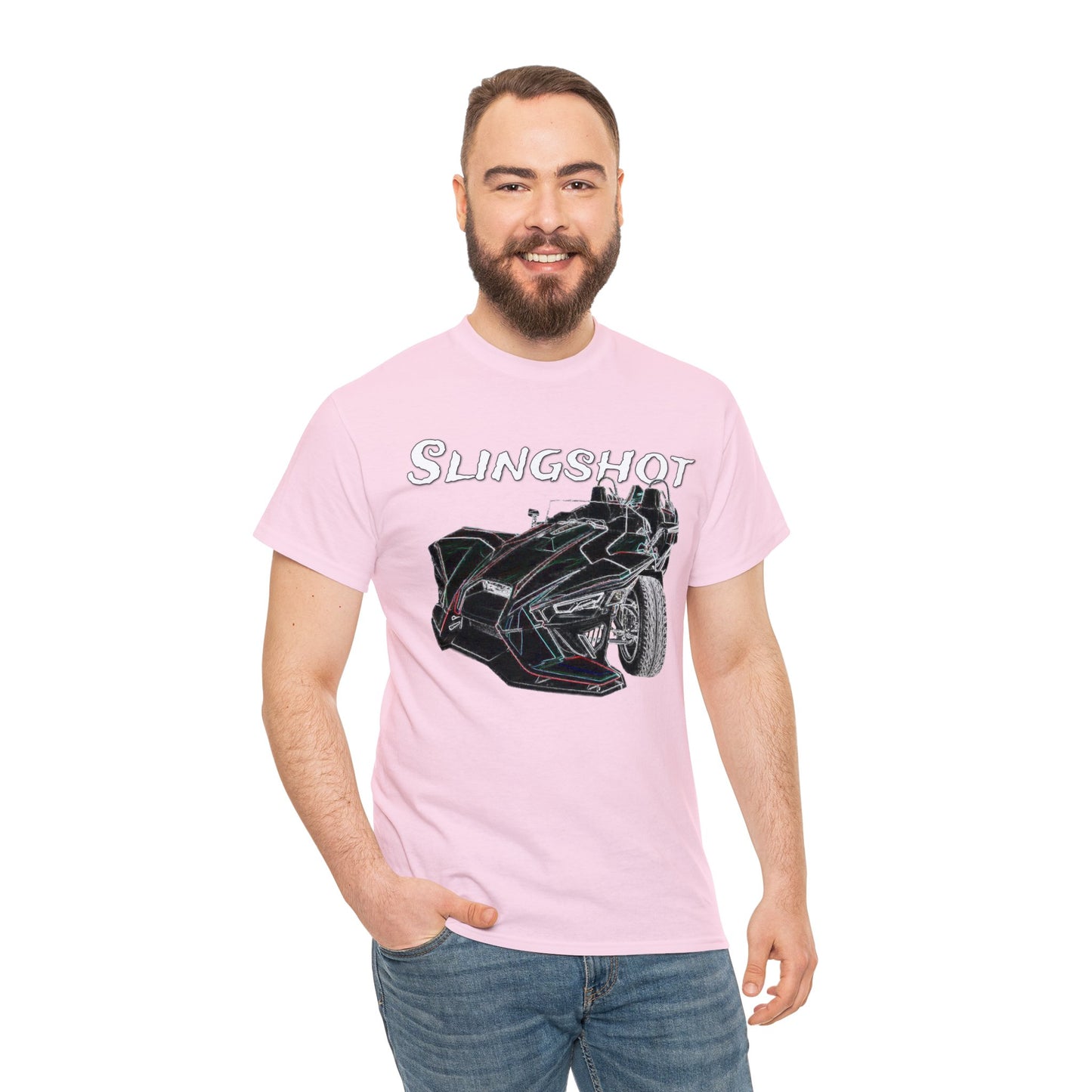 Sling Shot Three Wheel Car, Slingshot Convertible Heavy Cotton Tee