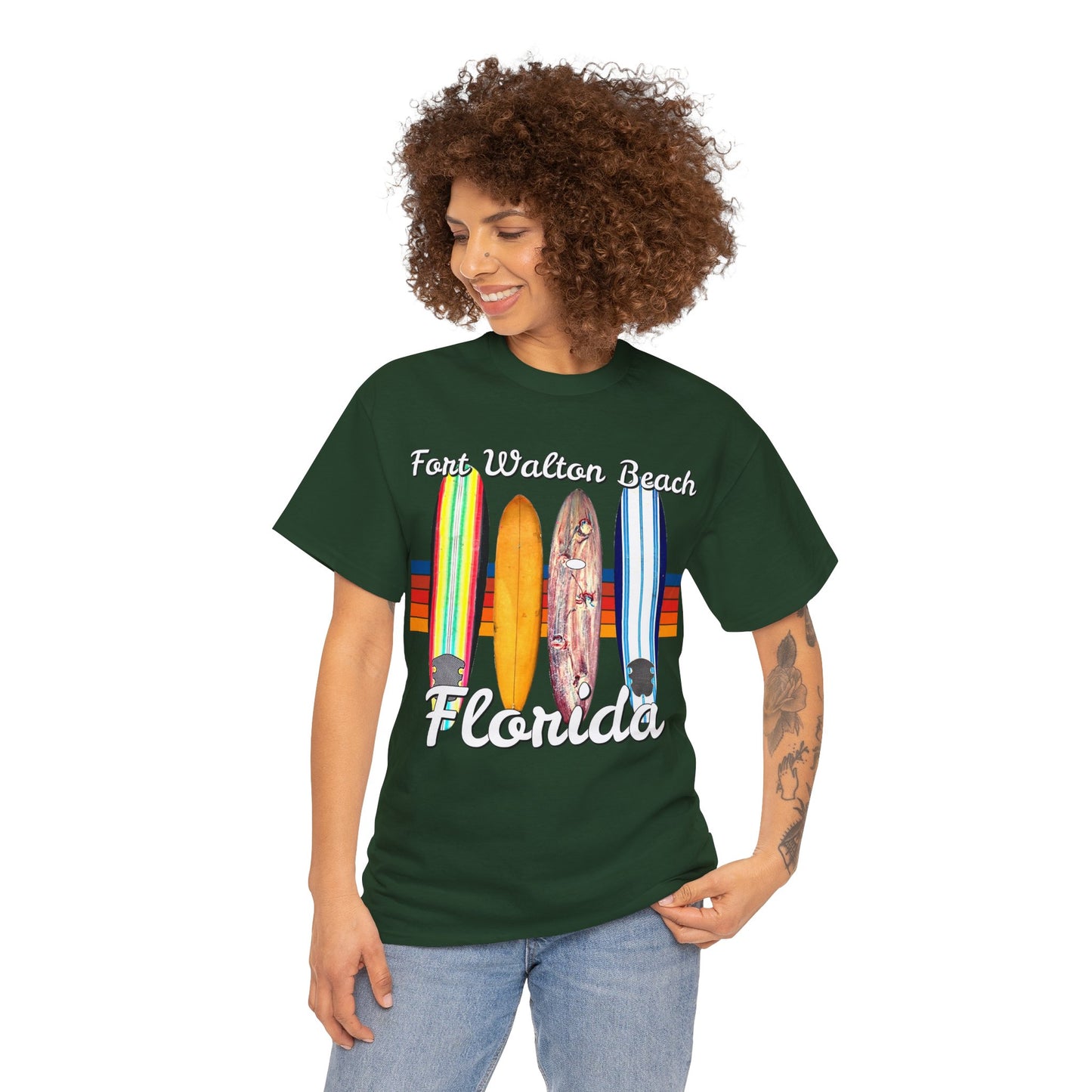 Fort Walton Beach, Vintage Ft Walton, Retro Fort Walton Heavy Cotton Tee