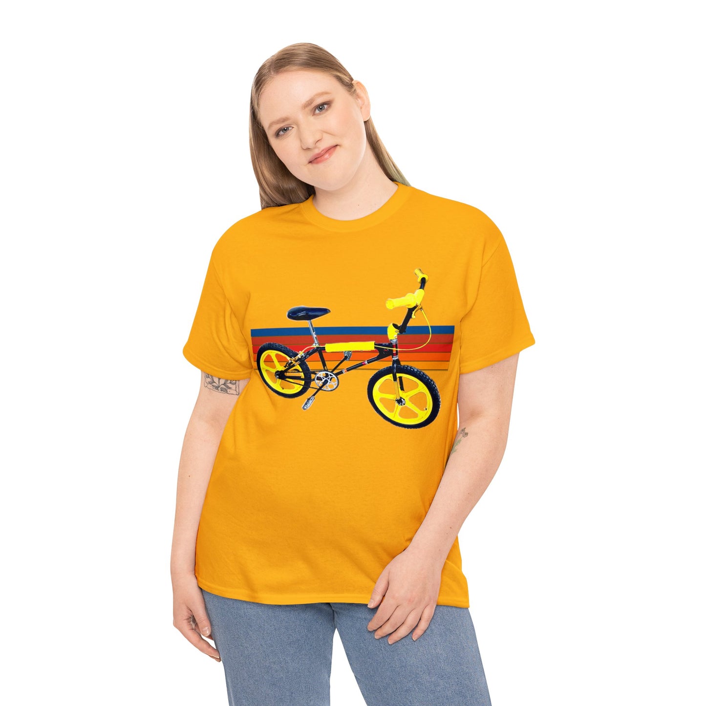 BMX, Old School Bike, Vintage BMX Bike, Retro Dirt Bicycle, 1980's Heavy Cotton Tee