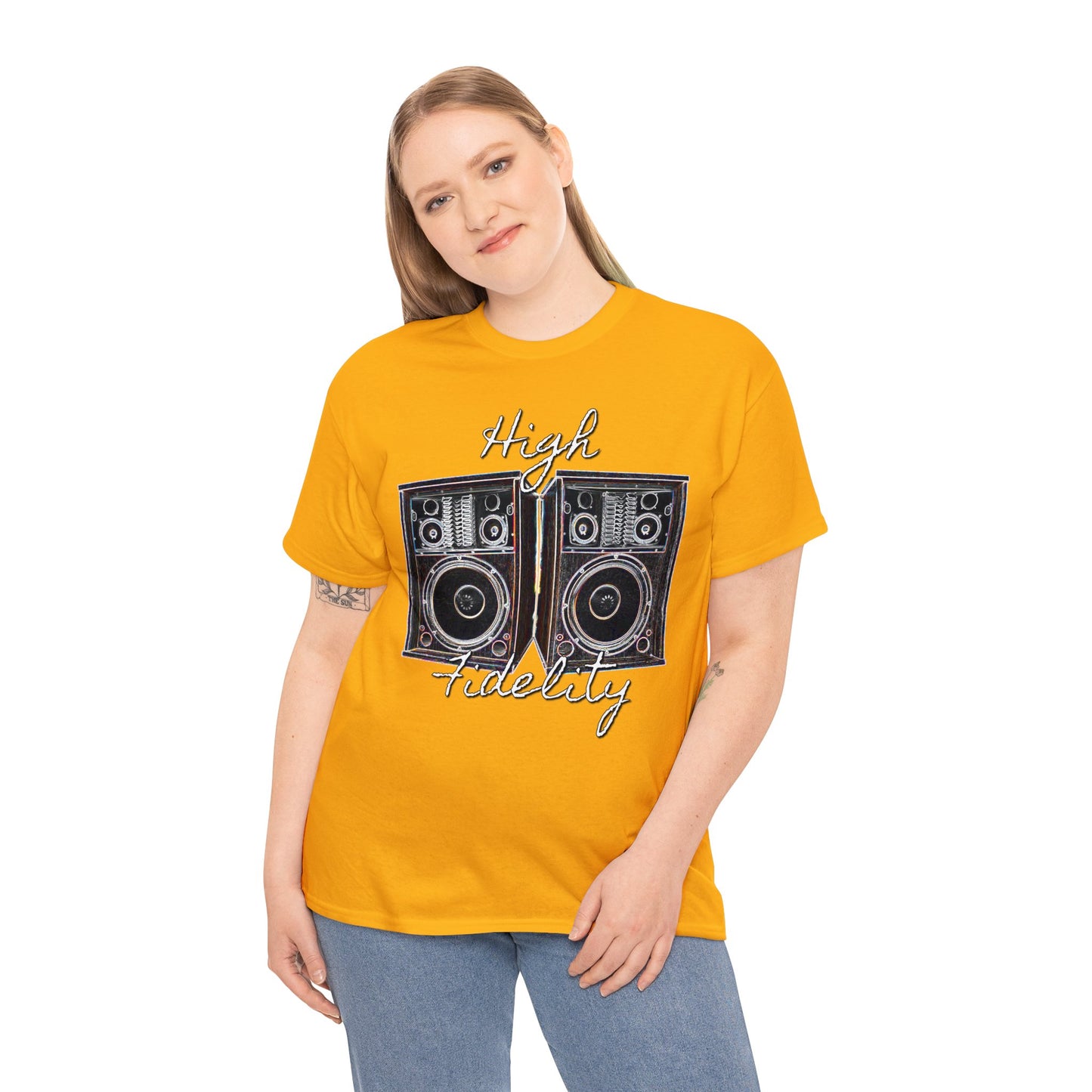 Audiophile, Vintage Stereo Speakers, High Fidelity, Lover of Music, Vintage Heavy Cotton Tee