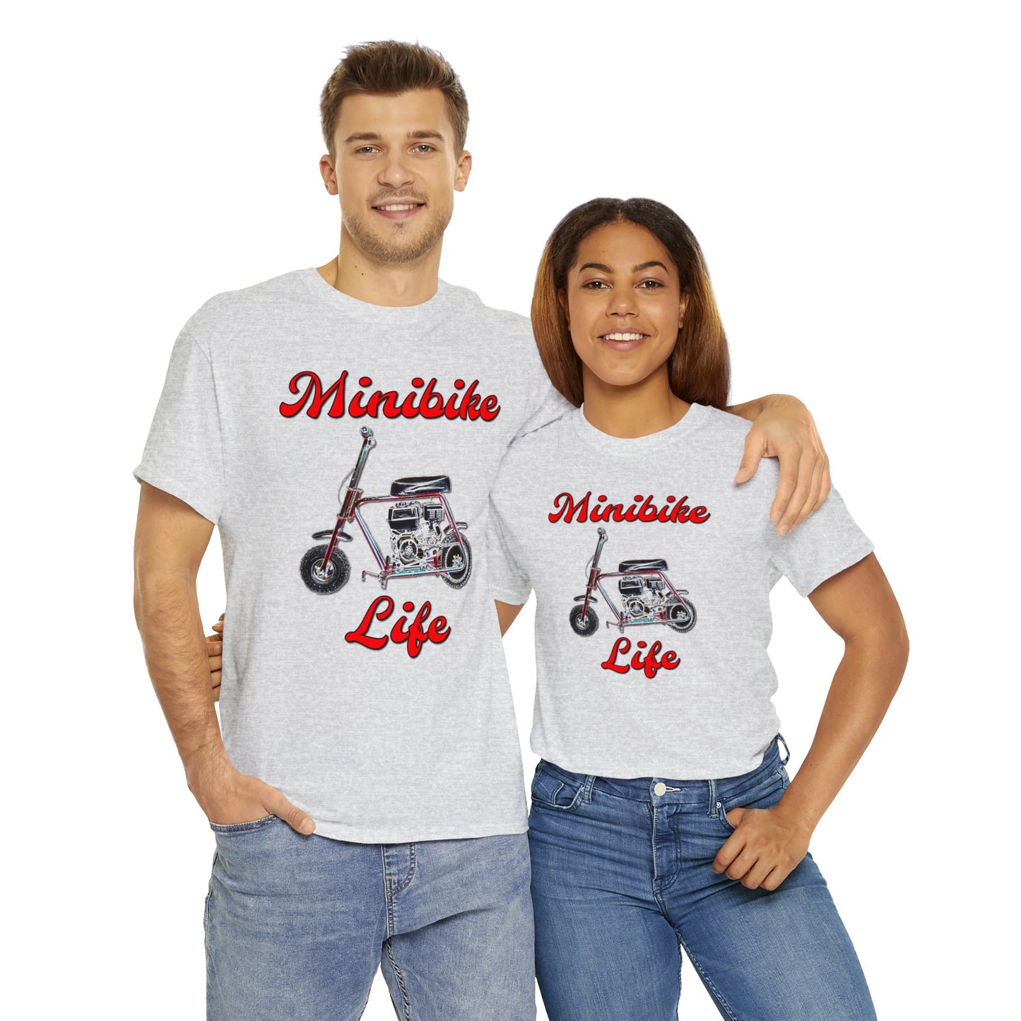 Mini Bike, Scooter, Vintage Moped, Manco Streaker, Mini Motorcycle Heavy Cotton Tee