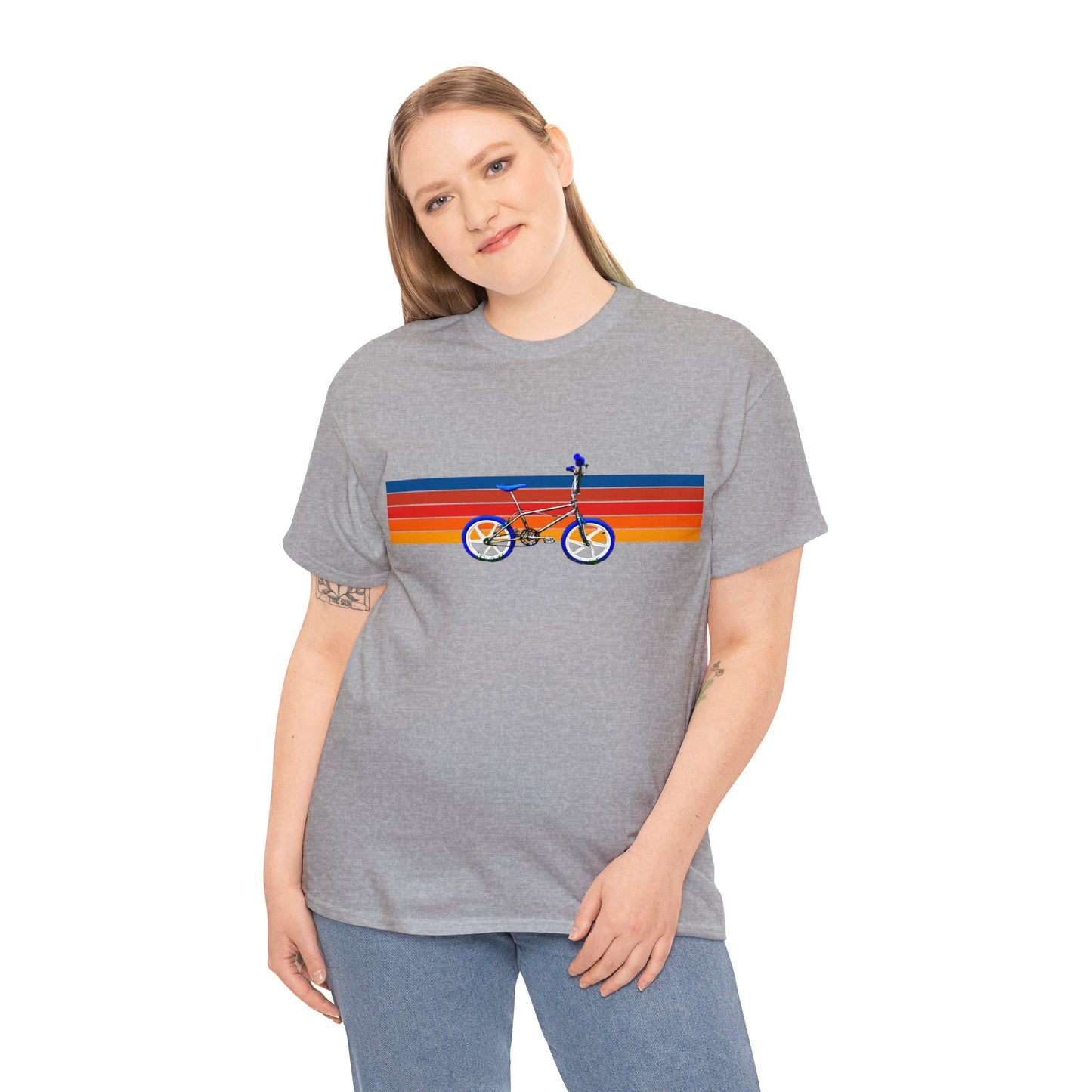 BMX, Old School Bike, Vintage BMX Bike, Retro Dirt Bicycle, 1980's Heavy Cotton Tee