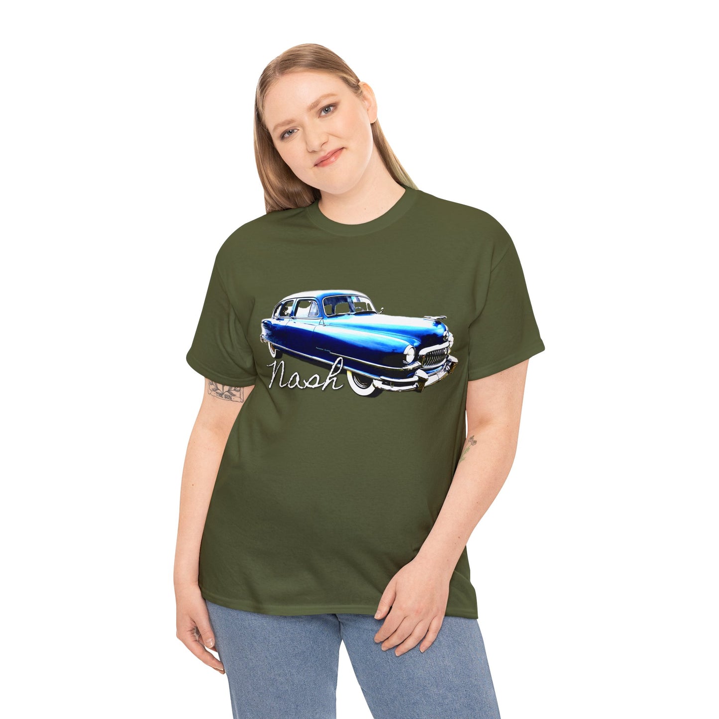 Nash Car, Vintage Car, Retro American Car, Mercury Heavy Cotton Tee