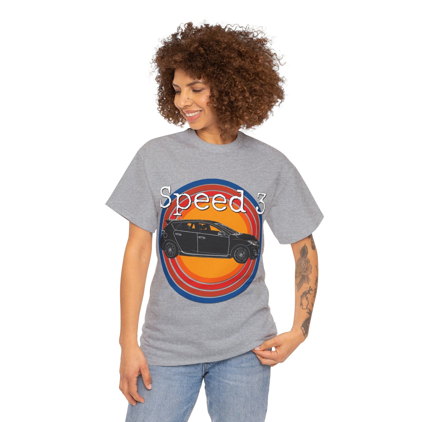 Speed 3 Hot Hatch Turbo Charged Car Subie Heavy Cotton Tee