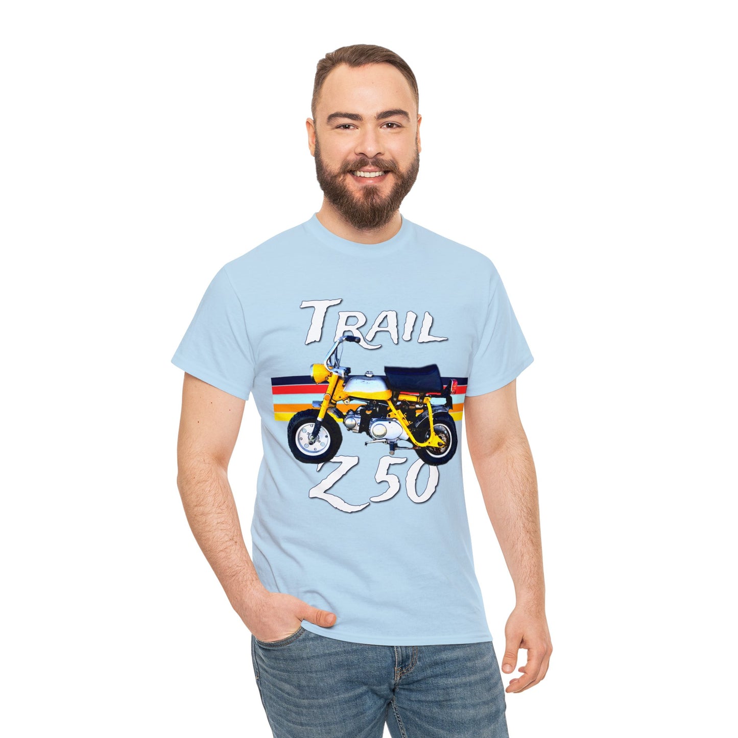 Trail Z 50 Vintage Mini Bike Monkey Motorcycle Heavy Cotton Tee