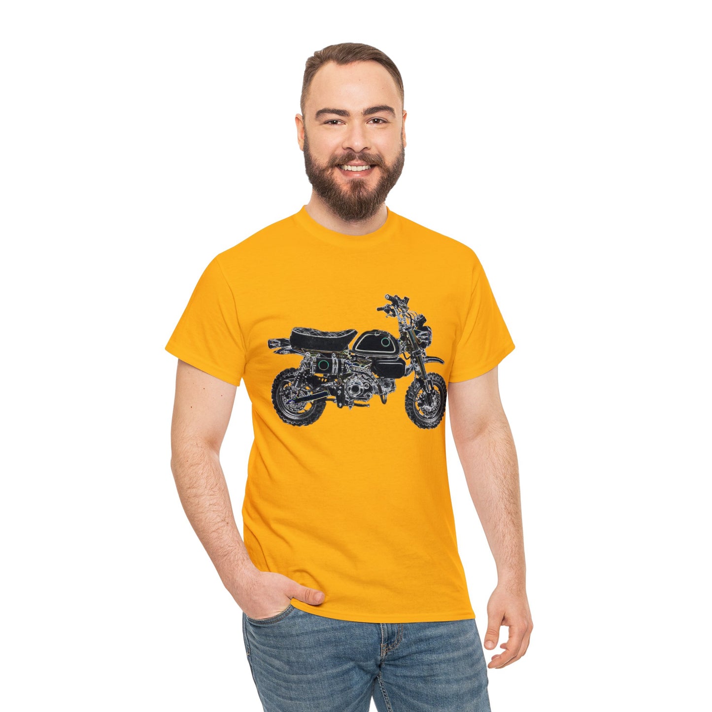 125Z Monkey Motorcycle, Mini Bike, Motocross, Off Road Heavy Cotton Tee