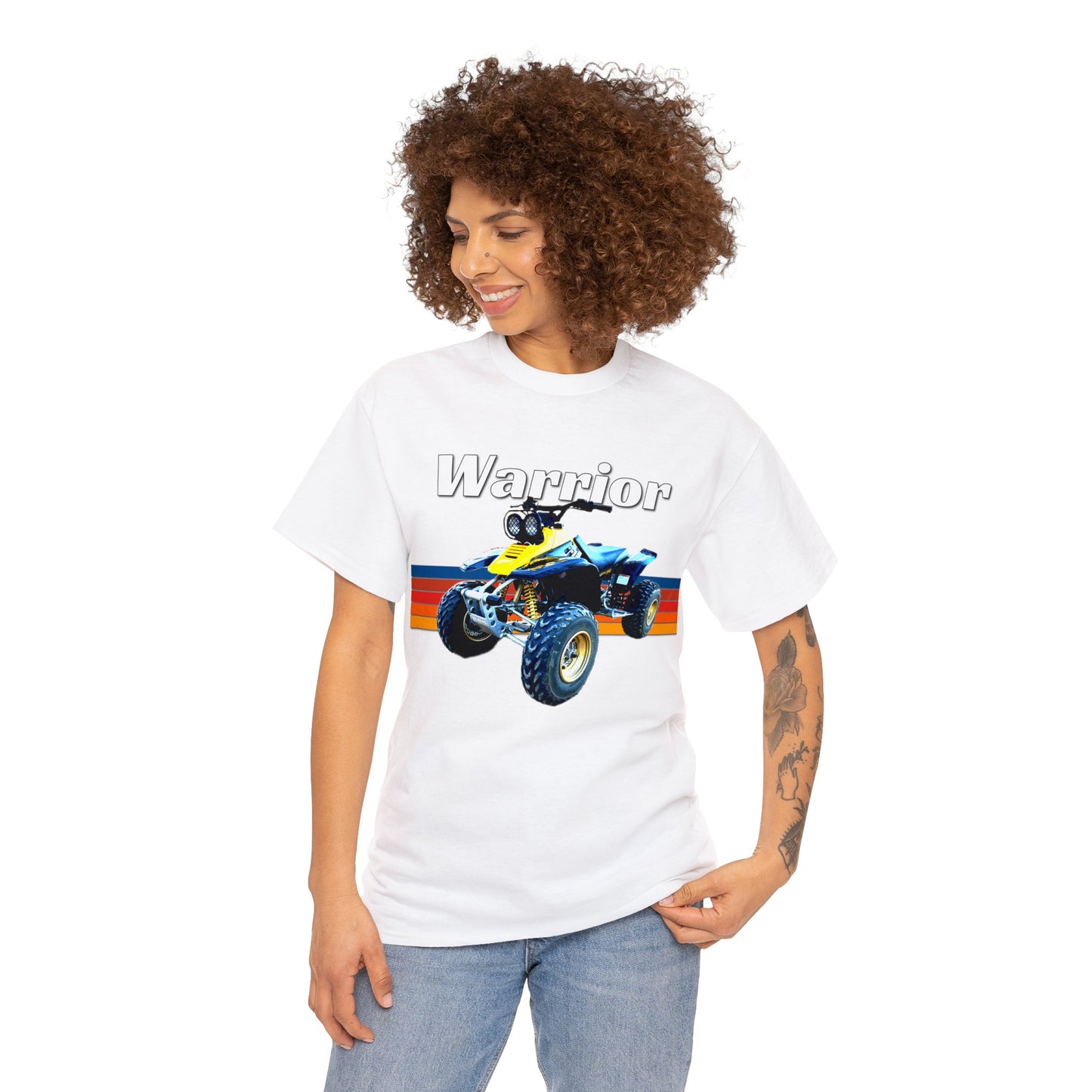 Warrior Quad Bike ATC ATV 4 wheeler Off Road Heavy Cotton Tee