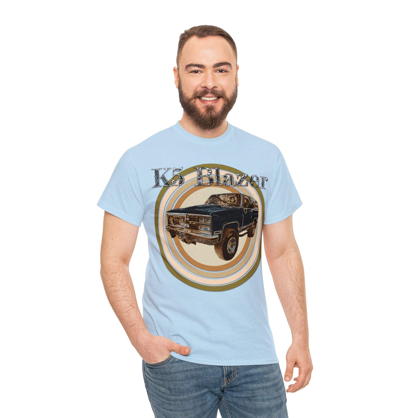 K5 Blazer Truck, 4x4 Truck, Vintage Blazer, Retro Blazer Car Heavy Cotton Tee