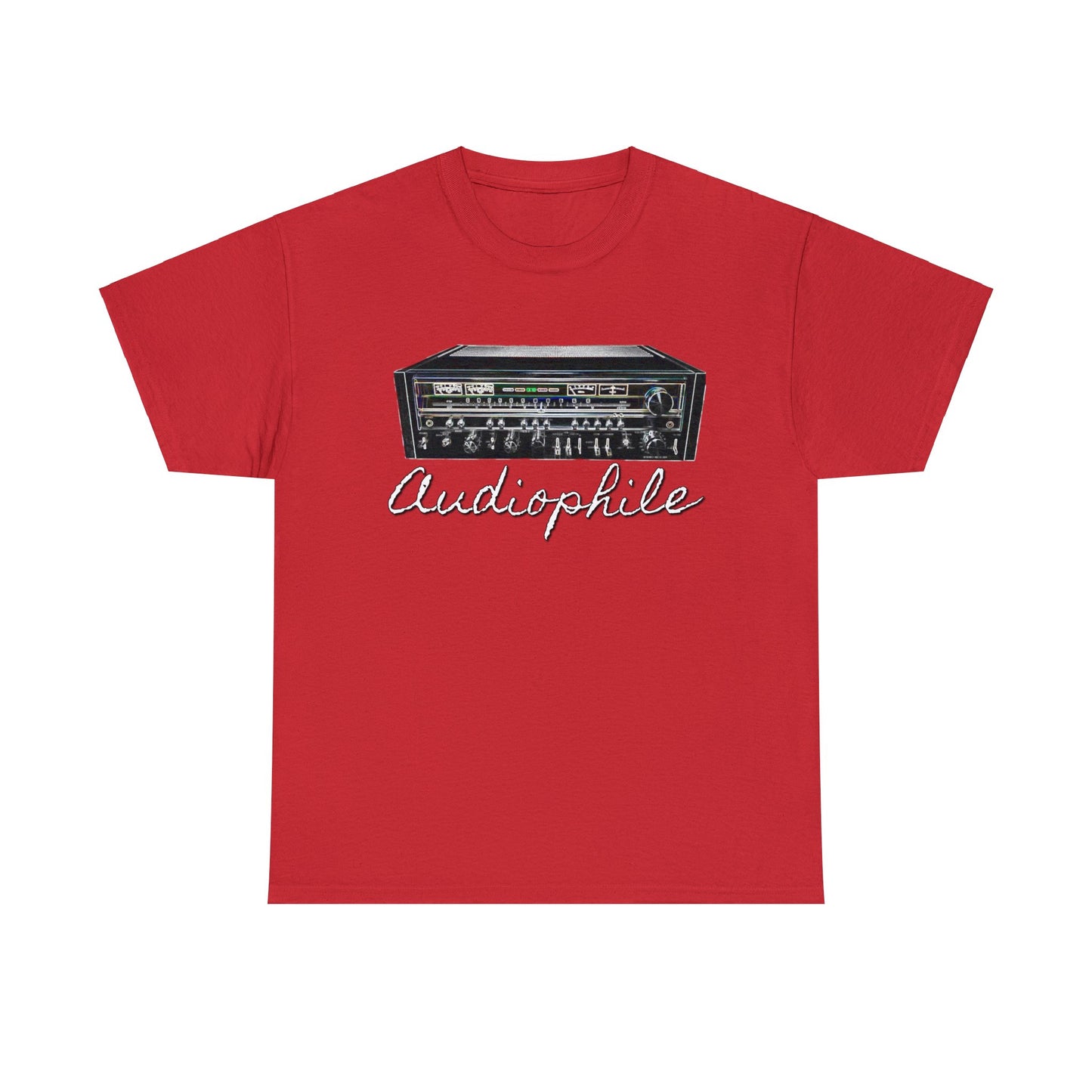 Vintage Stereo Receiver, Audiophile, Retro Stereo, High Fidelity Heavy Cotton Tee