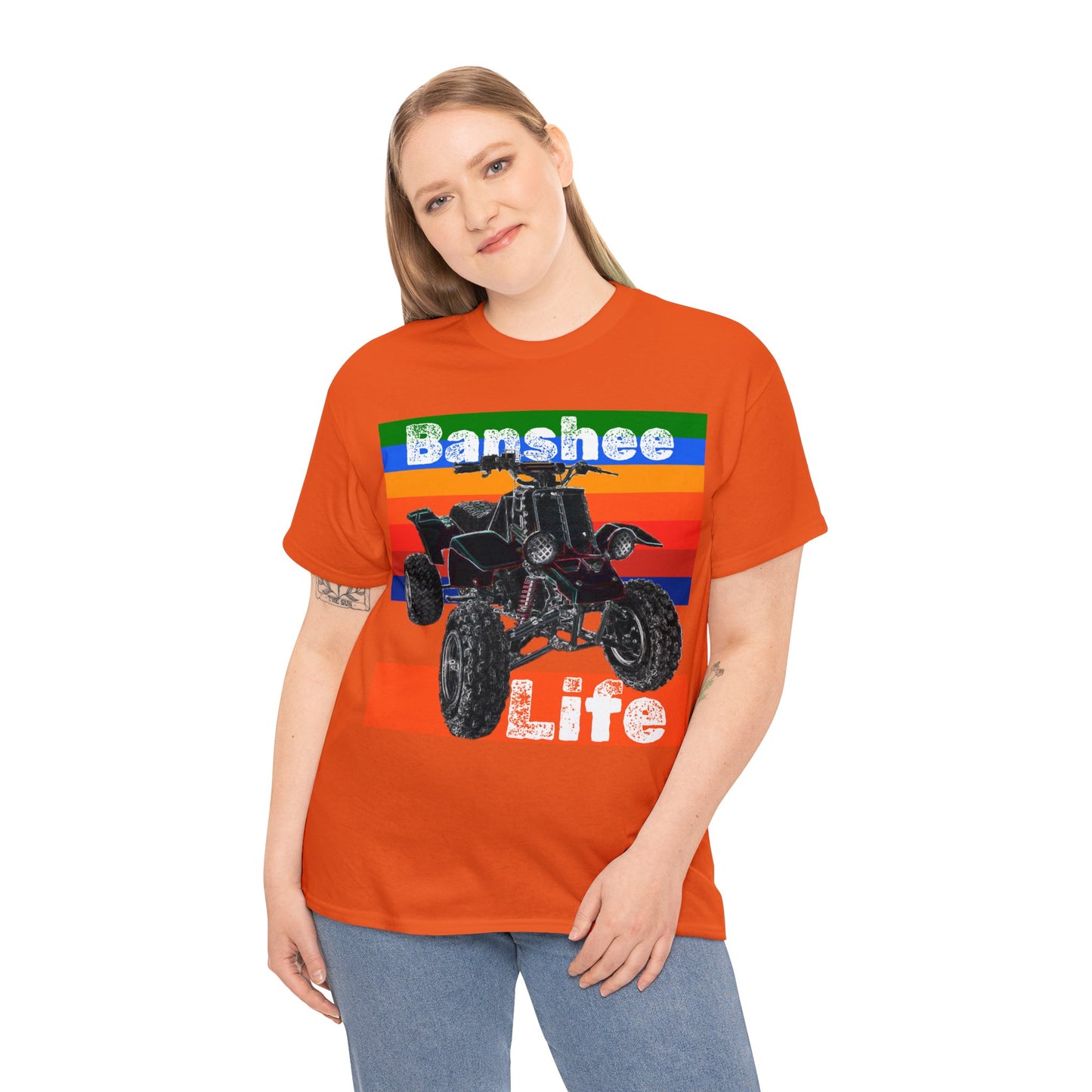 Banshee Quad ATV, Banshee Four Wheeler, Quad Bike Heavy Cotton Tee