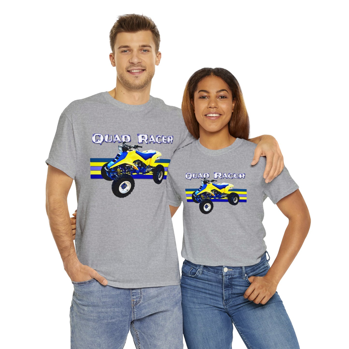 Quad Racer Quad ATV, Banshee Four Wheeler, Quad Bike Heavy Cotton Tee