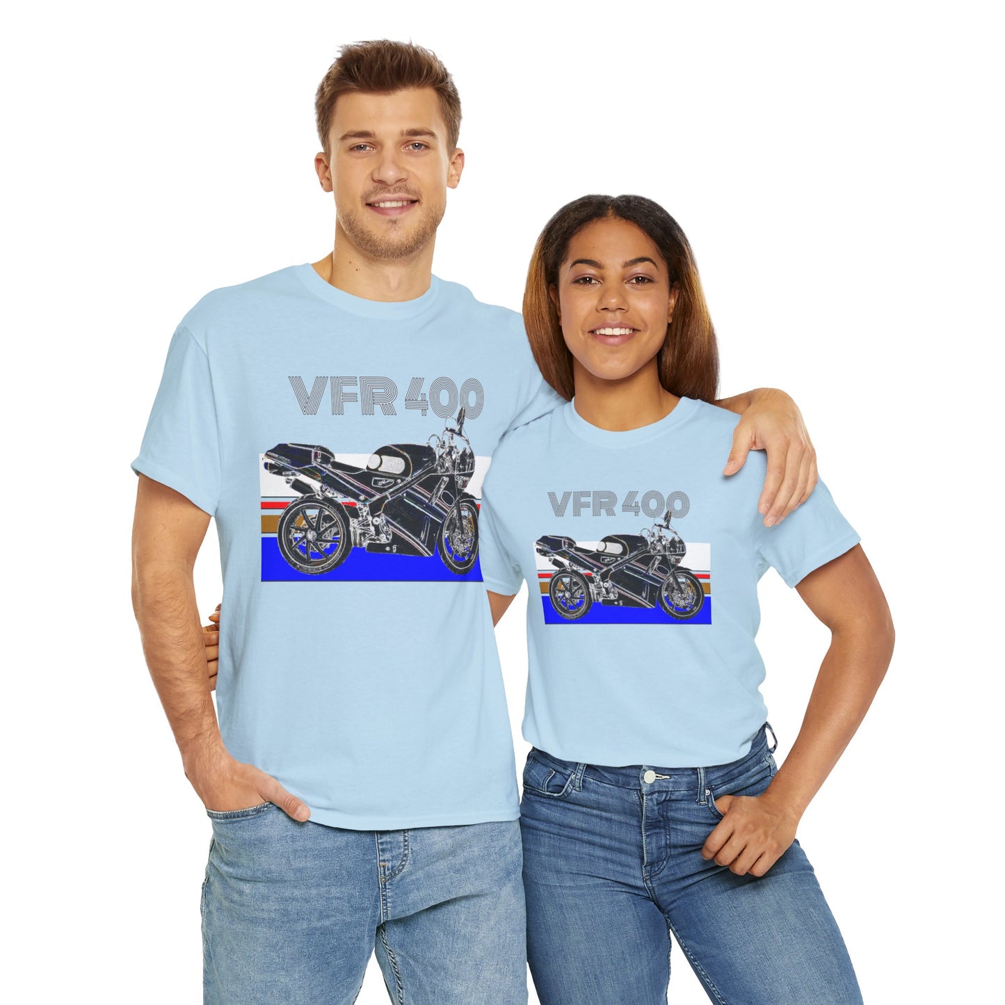 VFR 400 Motorcycle, Street Bike, Street Motorcycle, Sport Bike Heavy Cotton Tee