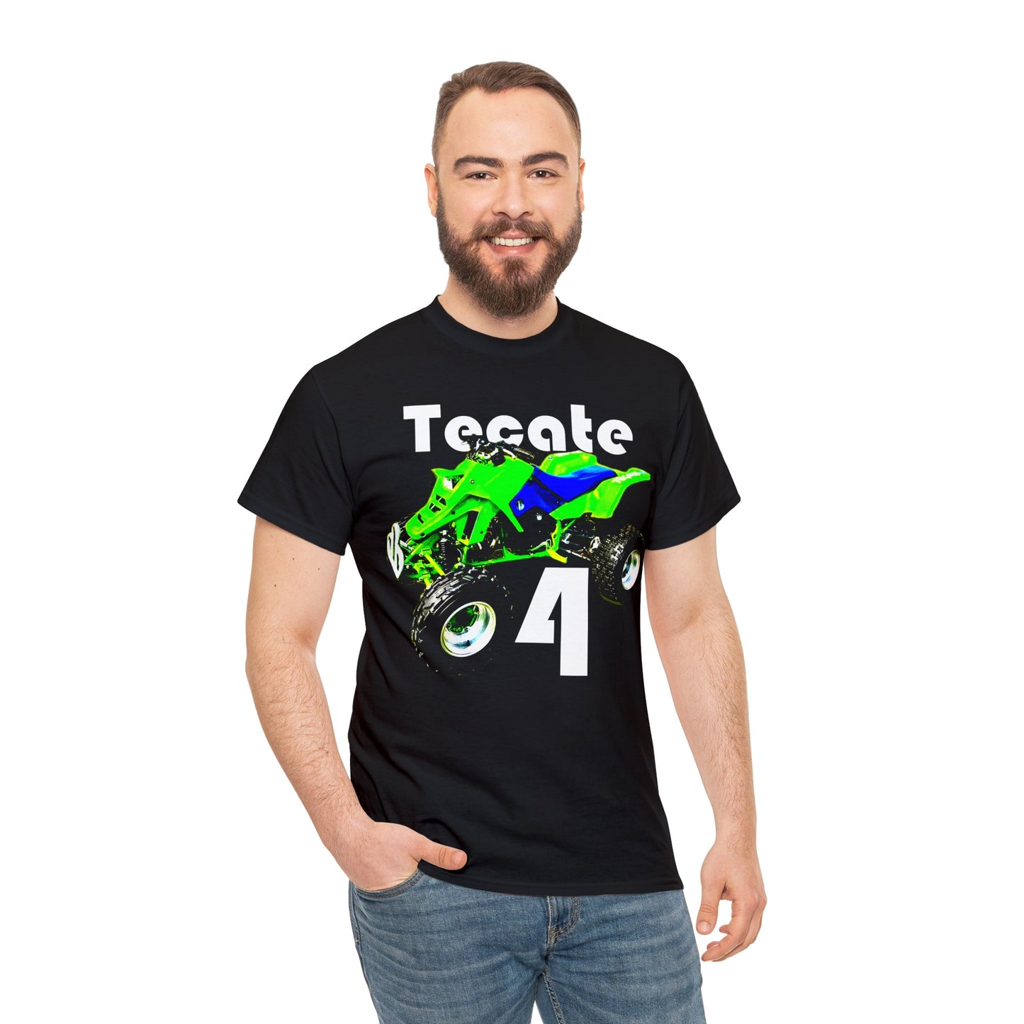 Tecate Vintage Four Wheeler 4 Wheeler ATC ATV Heavy Cotton Tee