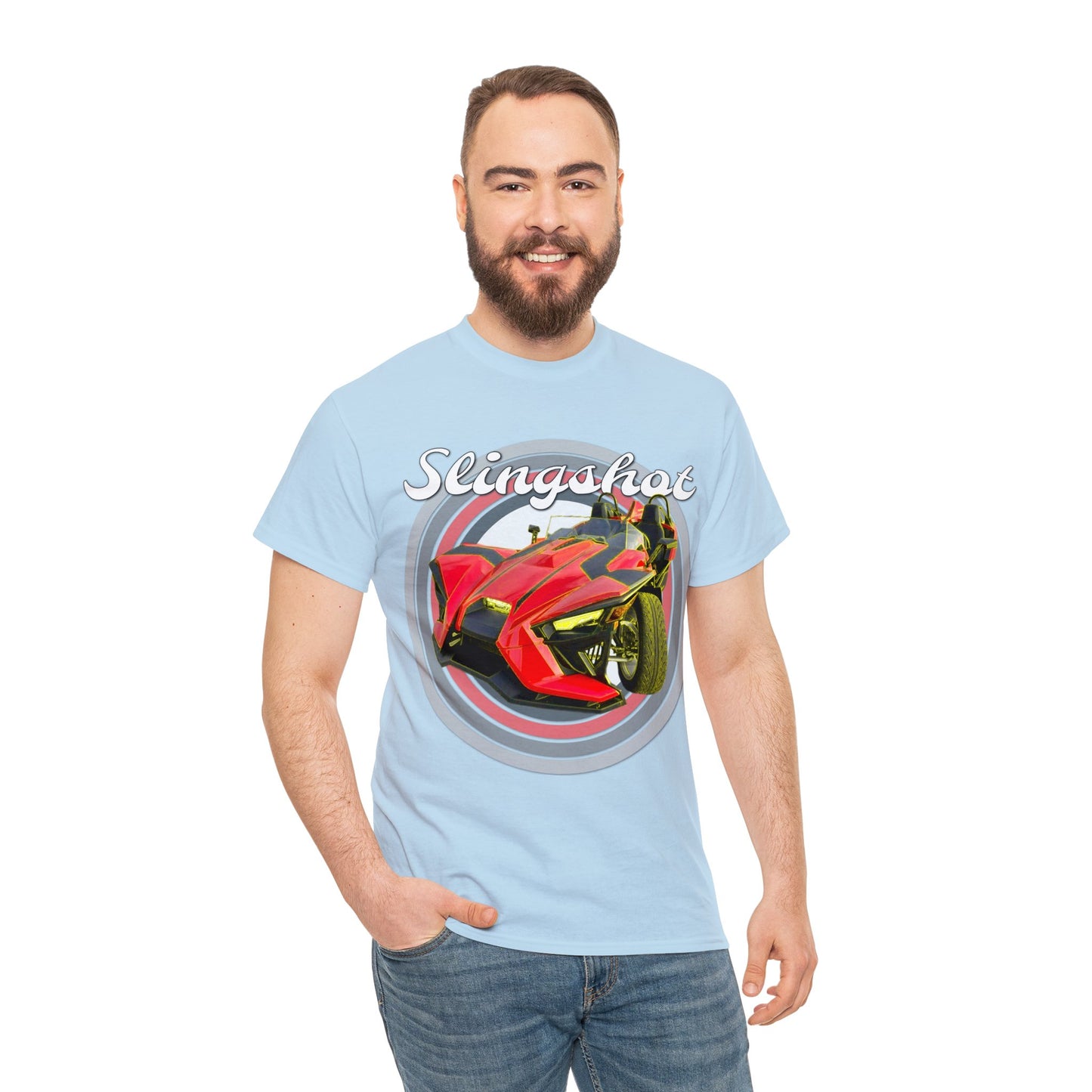 Sling Shot Three Wheel Car, Slingshot Convertible Heavy Cotton Tee