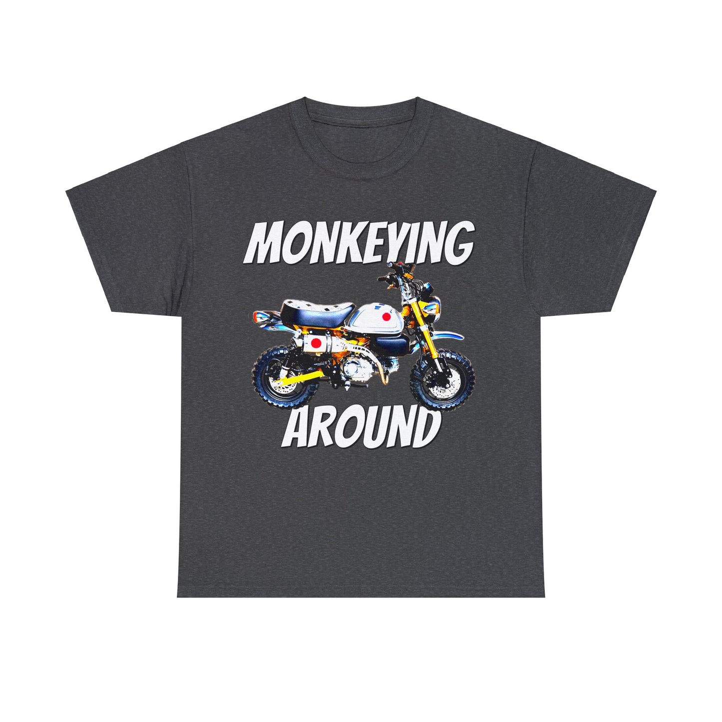 125Z Monkey Motorcycle, Mini Bike, Motocross, Off Road Heavy Cotton Tee