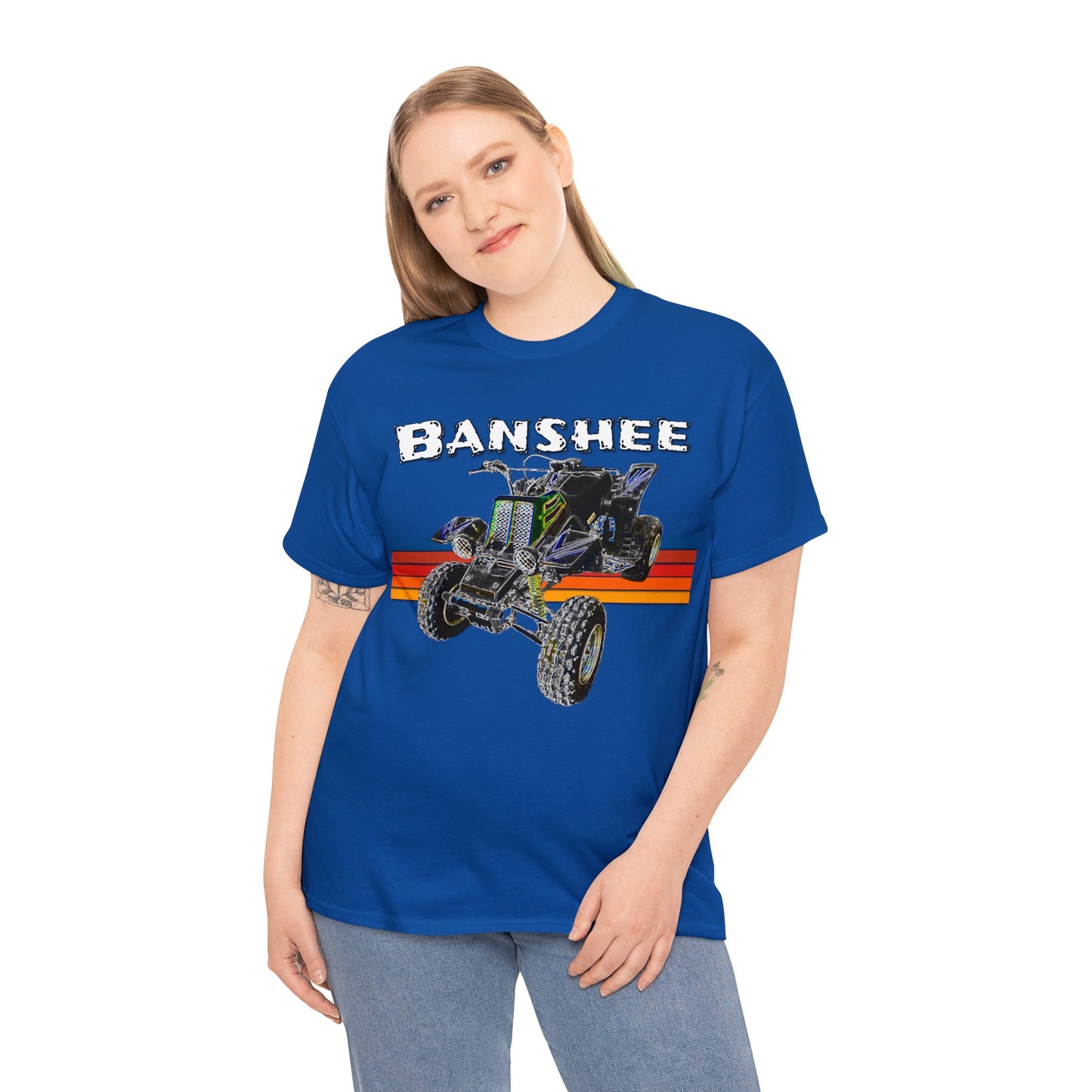 Banshee Quad ATV, Banshee Four Wheeler, Quad Bike Heavy Cotton Tee