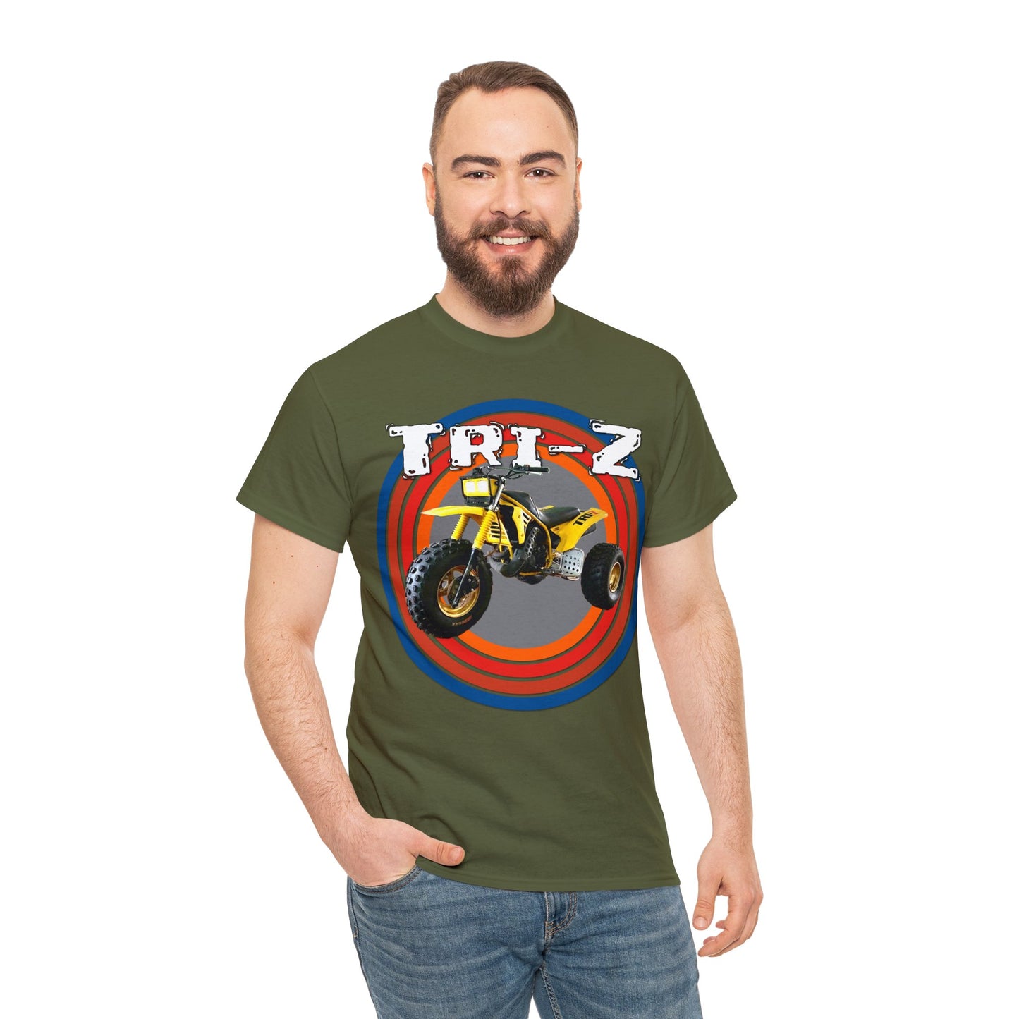 Tri Z Vintage Three Wheeler 3 Wheeler ATC ATV Heavy Cotton Tee