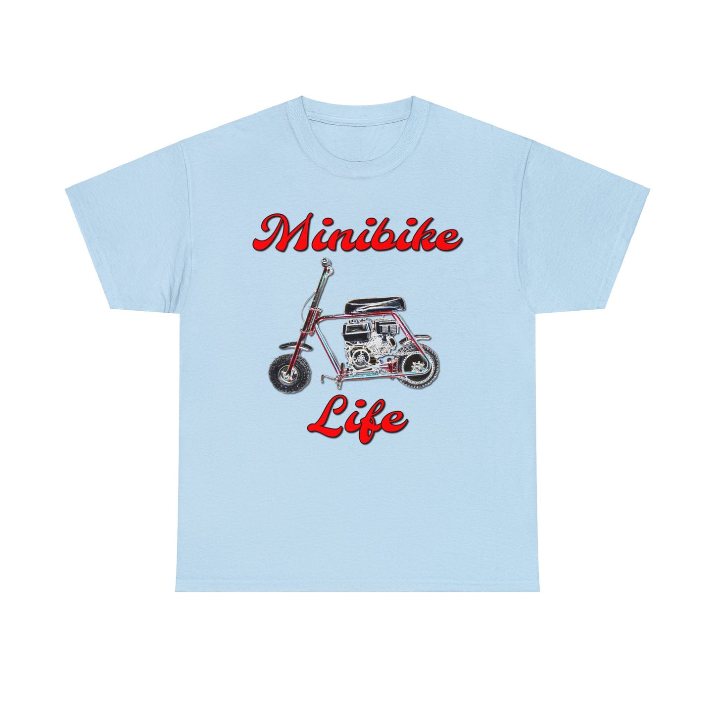 Mini Bike, Scooter, Vintage Moped, Manco Streaker, Mini Motorcycle Heavy Cotton Tee